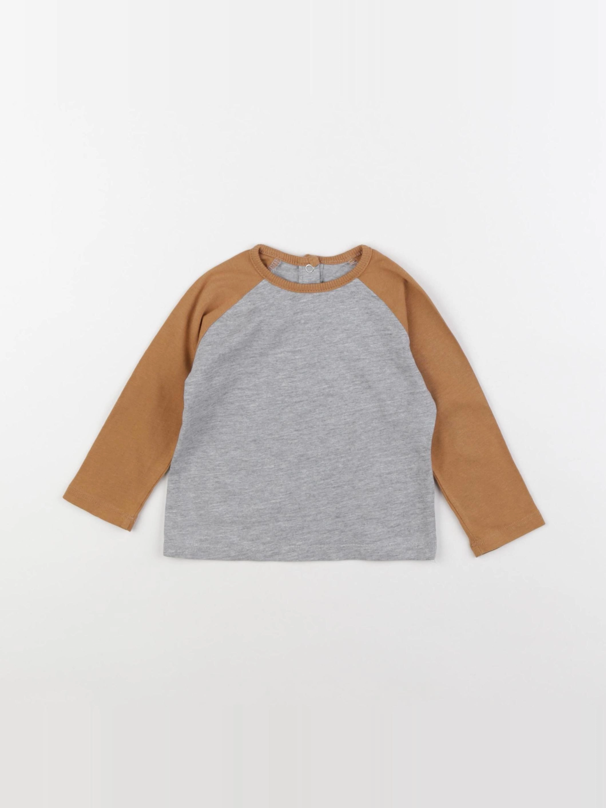 Vertbaudet - tee-shirt gris - 12 mois