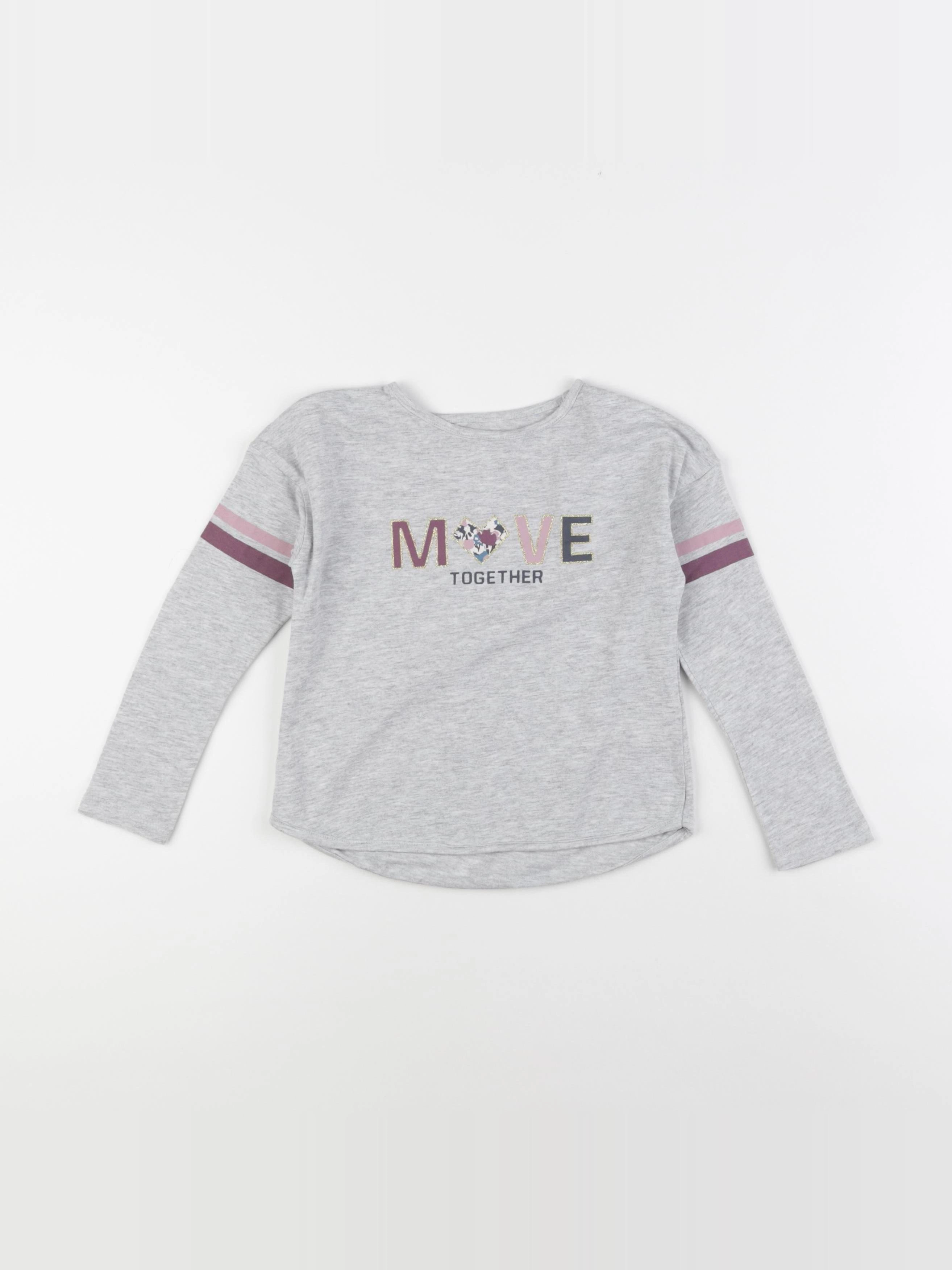 Vertbaudet - tee-shirt gris - 5 ans