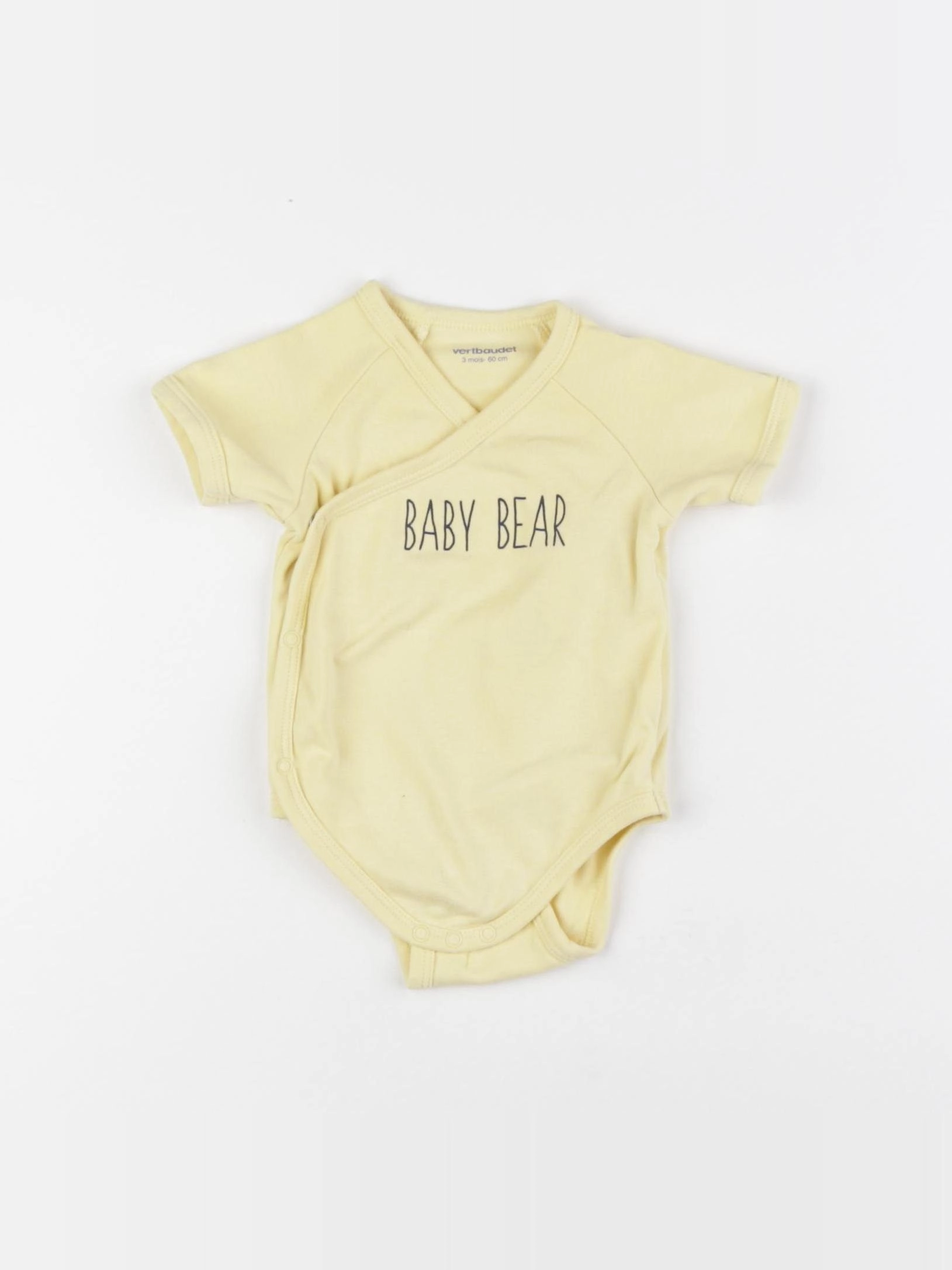 Vertbaudet - body jaune - 3 mois