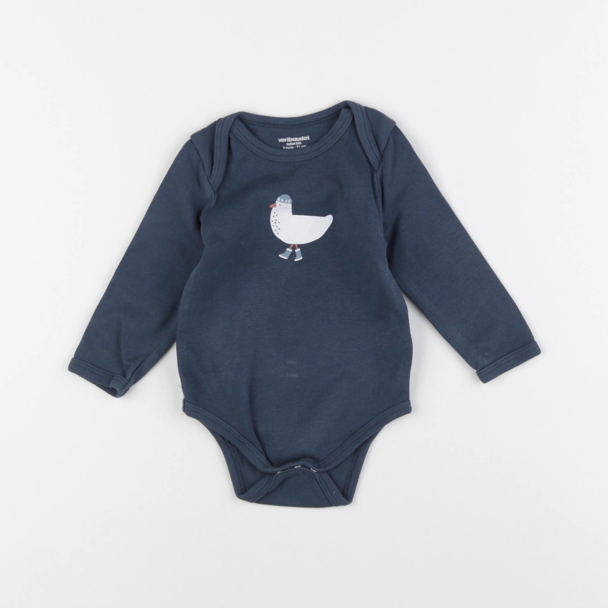 Vertbaudet - body bleu - 9 mois