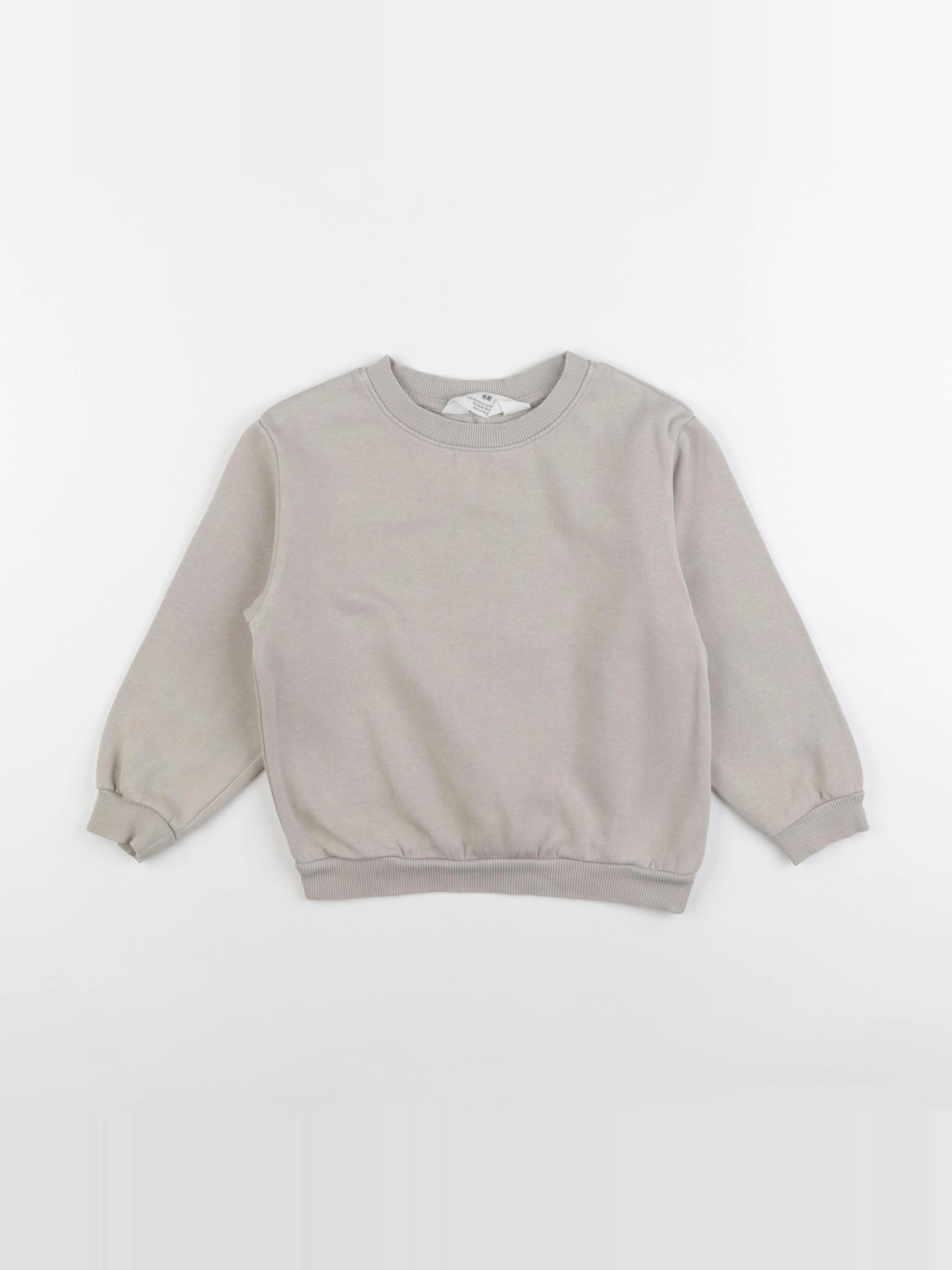 H&M - sweat beige - 3/4 ans