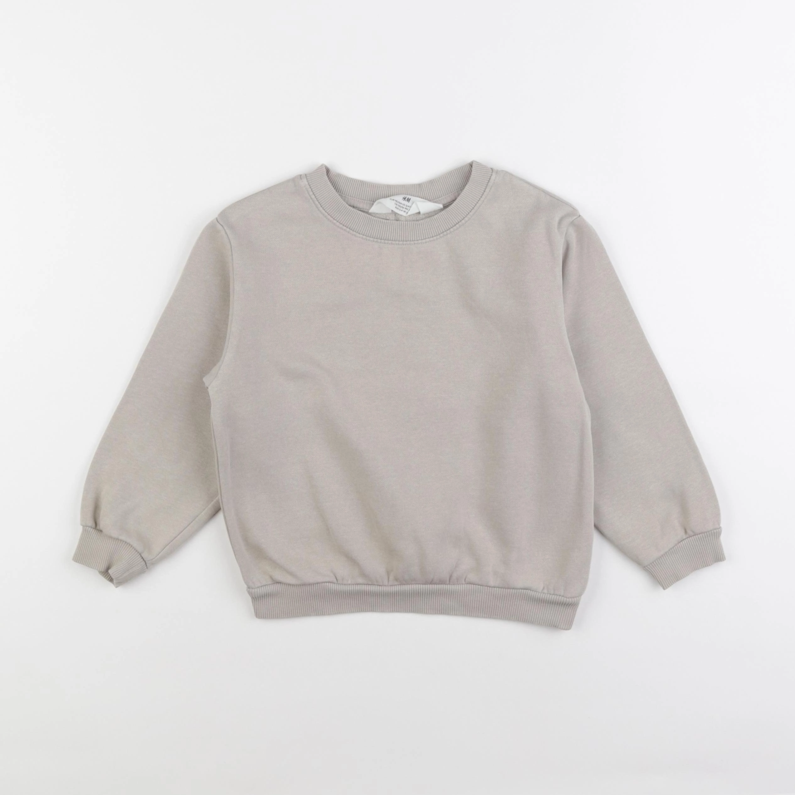 H&M - sweat beige - 3/4 ans