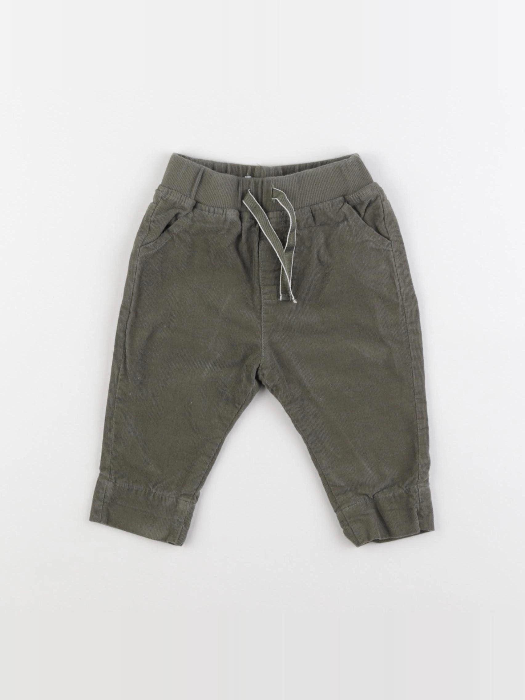 Vertbaudet - pantalon vert - 3 mois