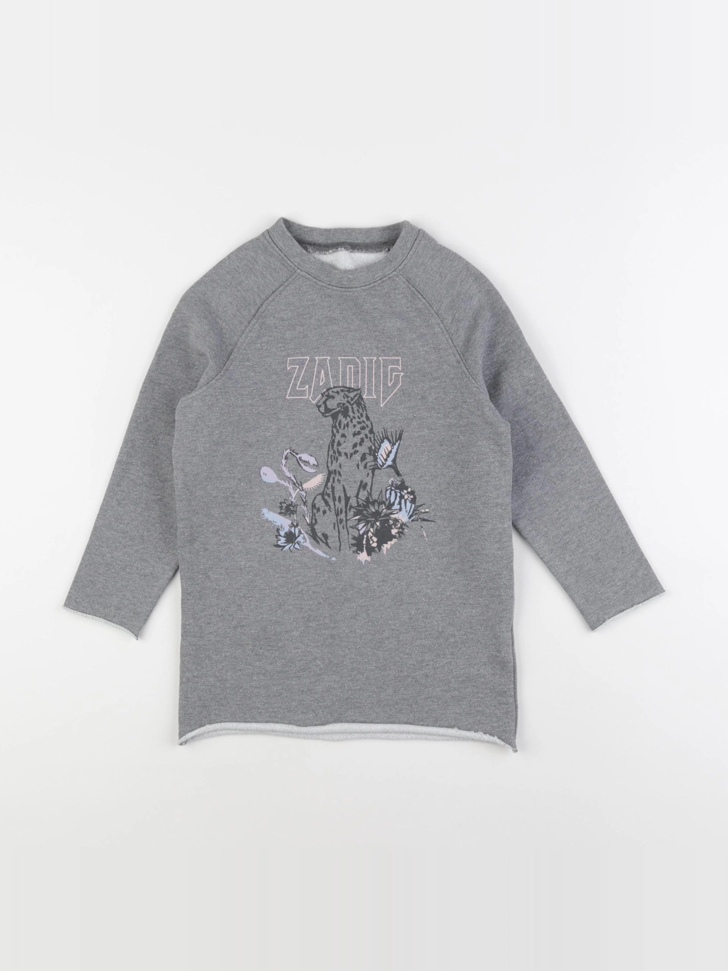 Zadig & Voltaire - robe gris - 4 ans