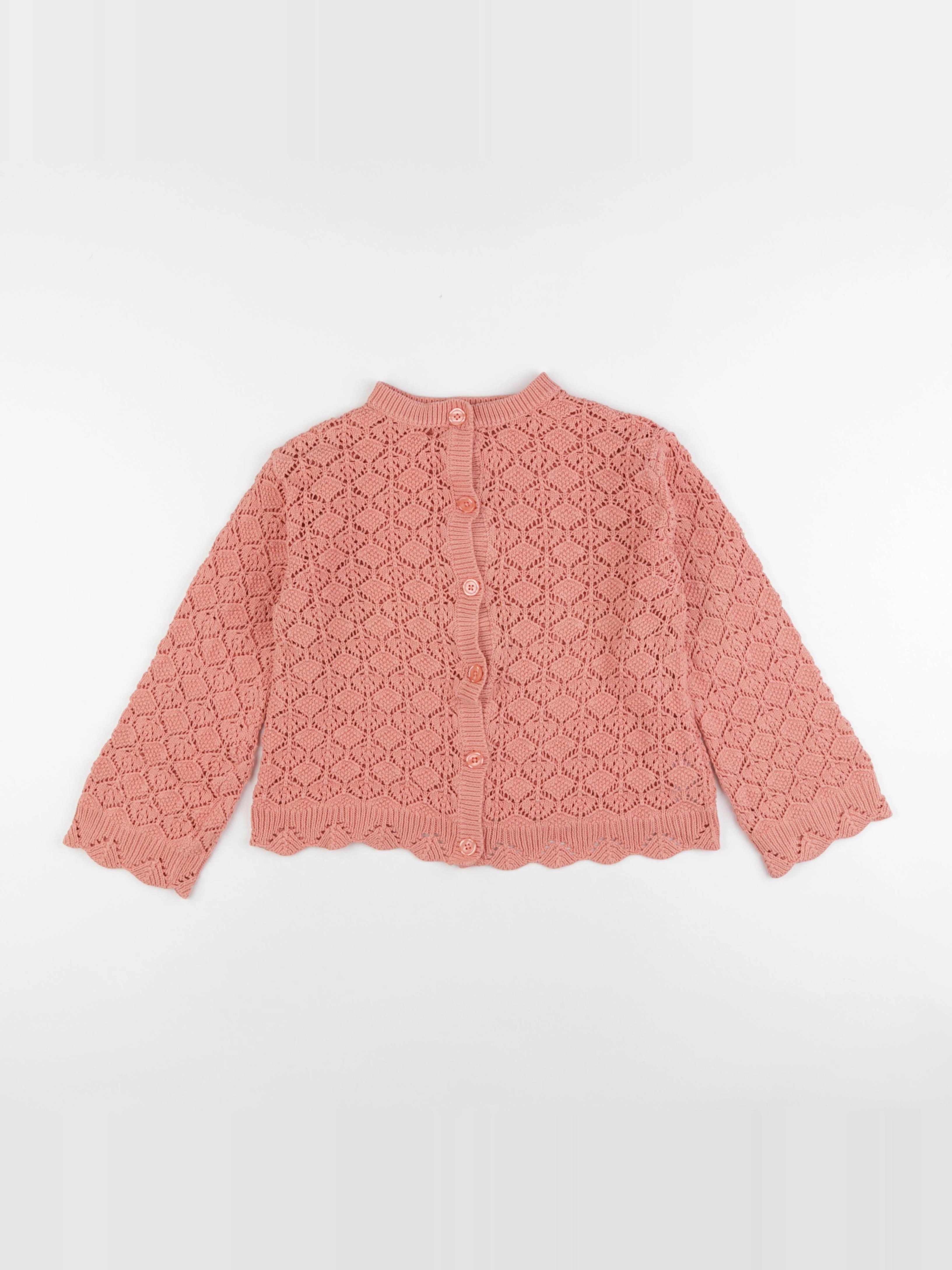 Vertbaudet - gilet rose - 10 ans