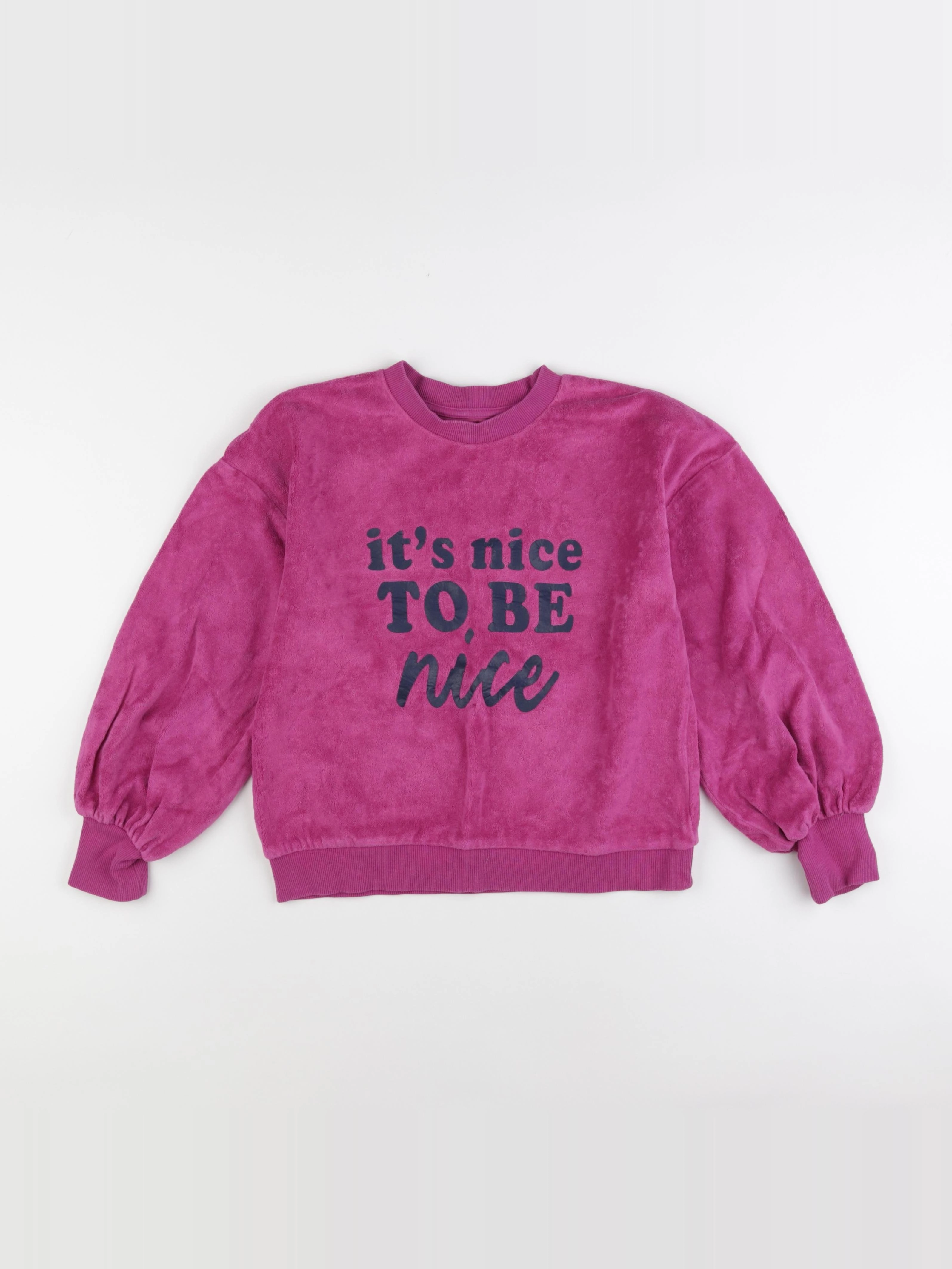 Vertbaudet - sweat rose - 10 ans