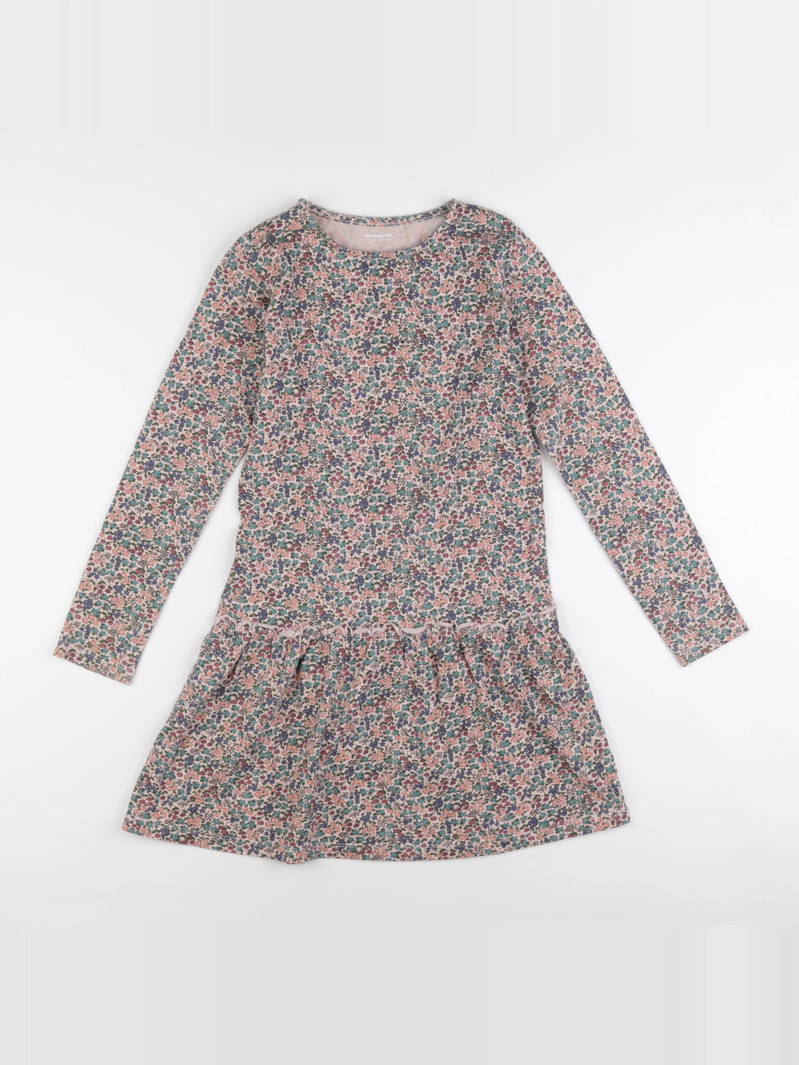 Vertbaudet - robe multicolore - 10 ans