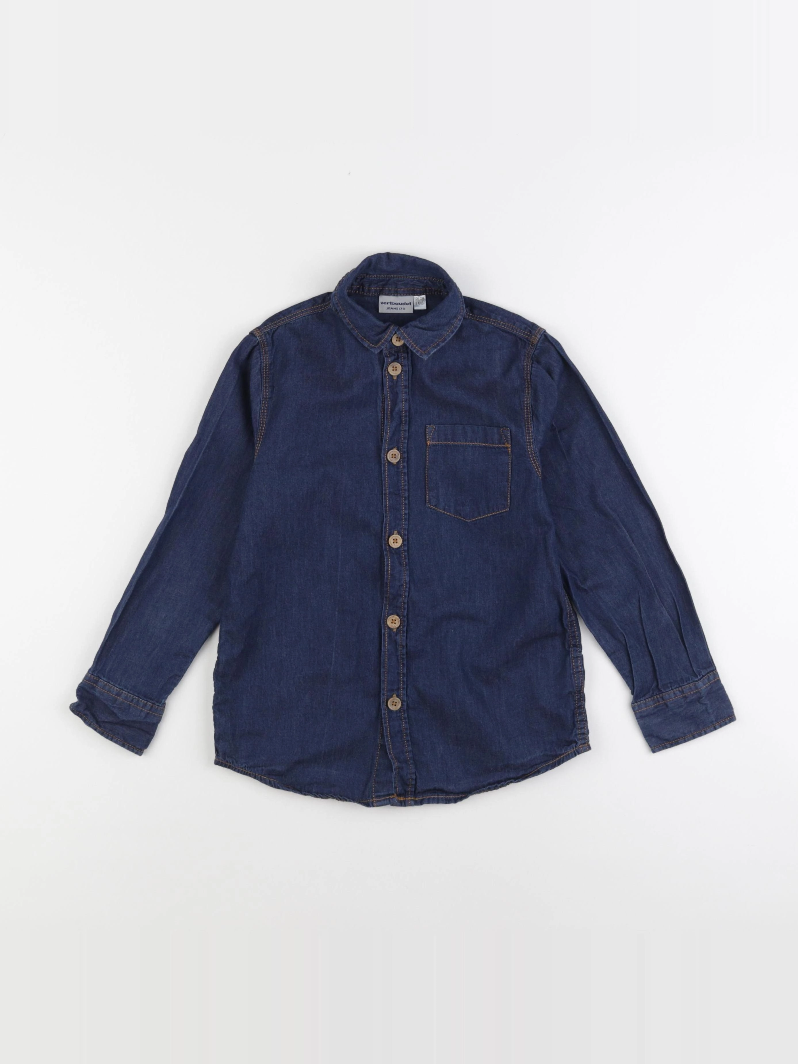 Vertbaudet - chemise bleu - 8 ans