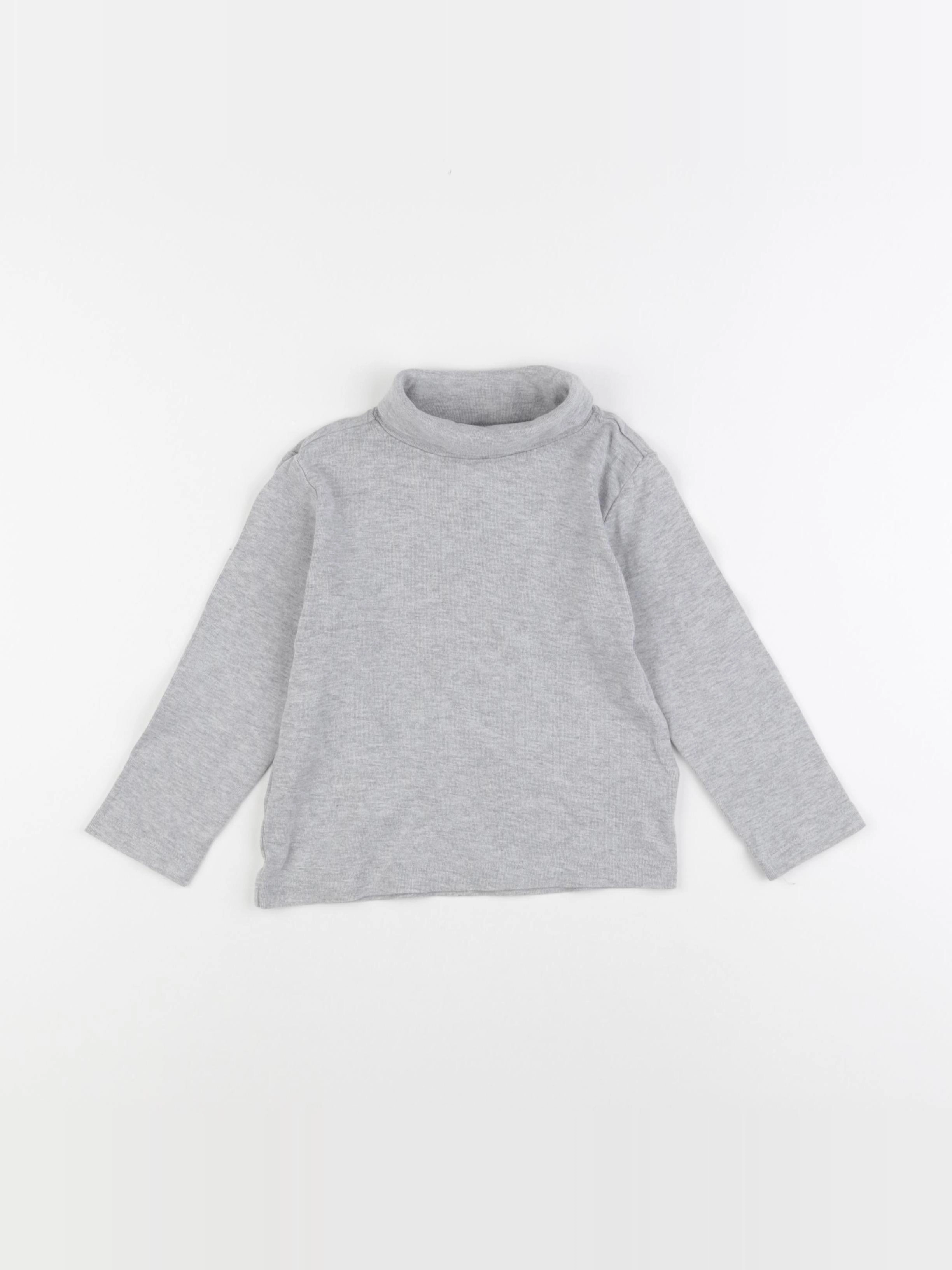 Vertbaudet - sous-pull gris - 4 ans