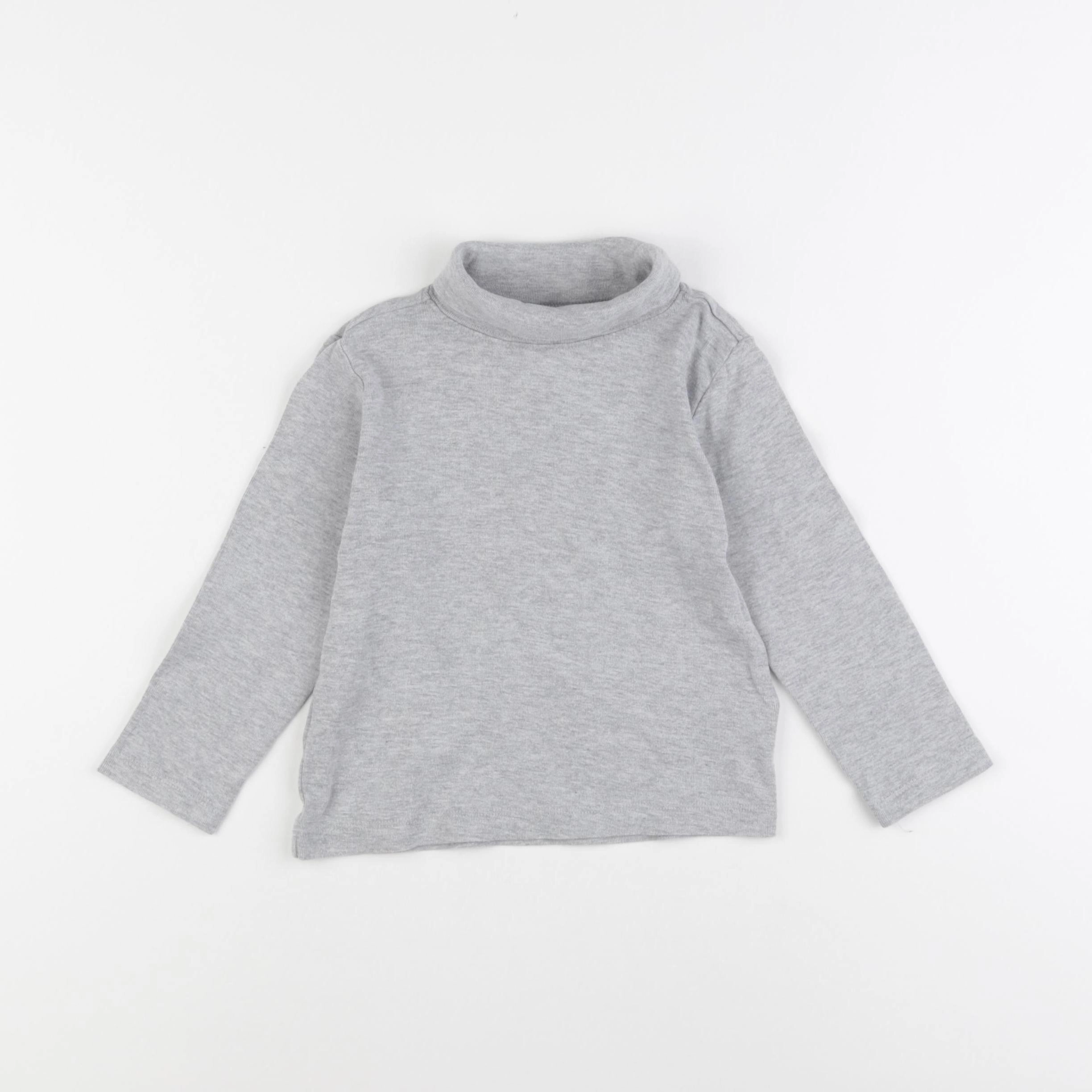 Vertbaudet - sous-pull gris - 4 ans