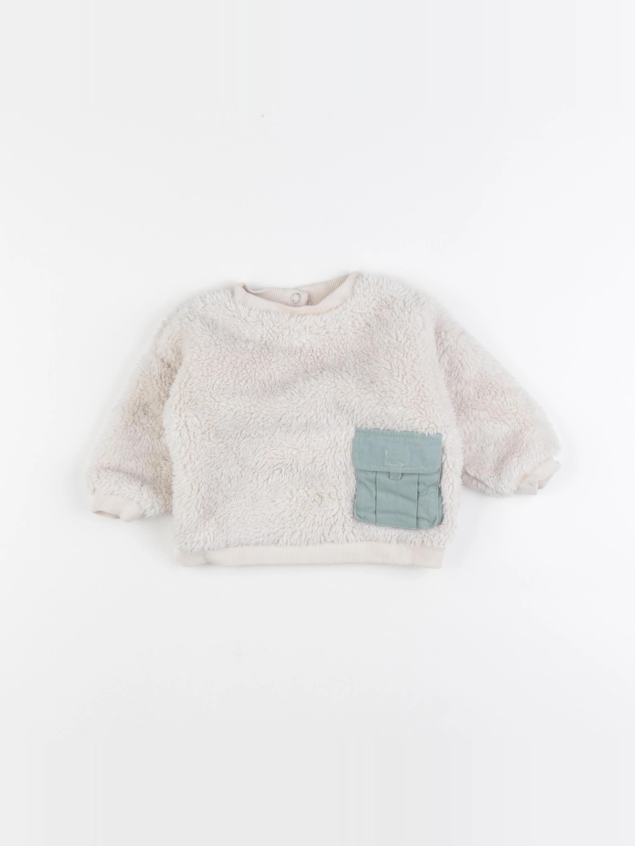 Vertbaudet - pull beige - 3/6 mois