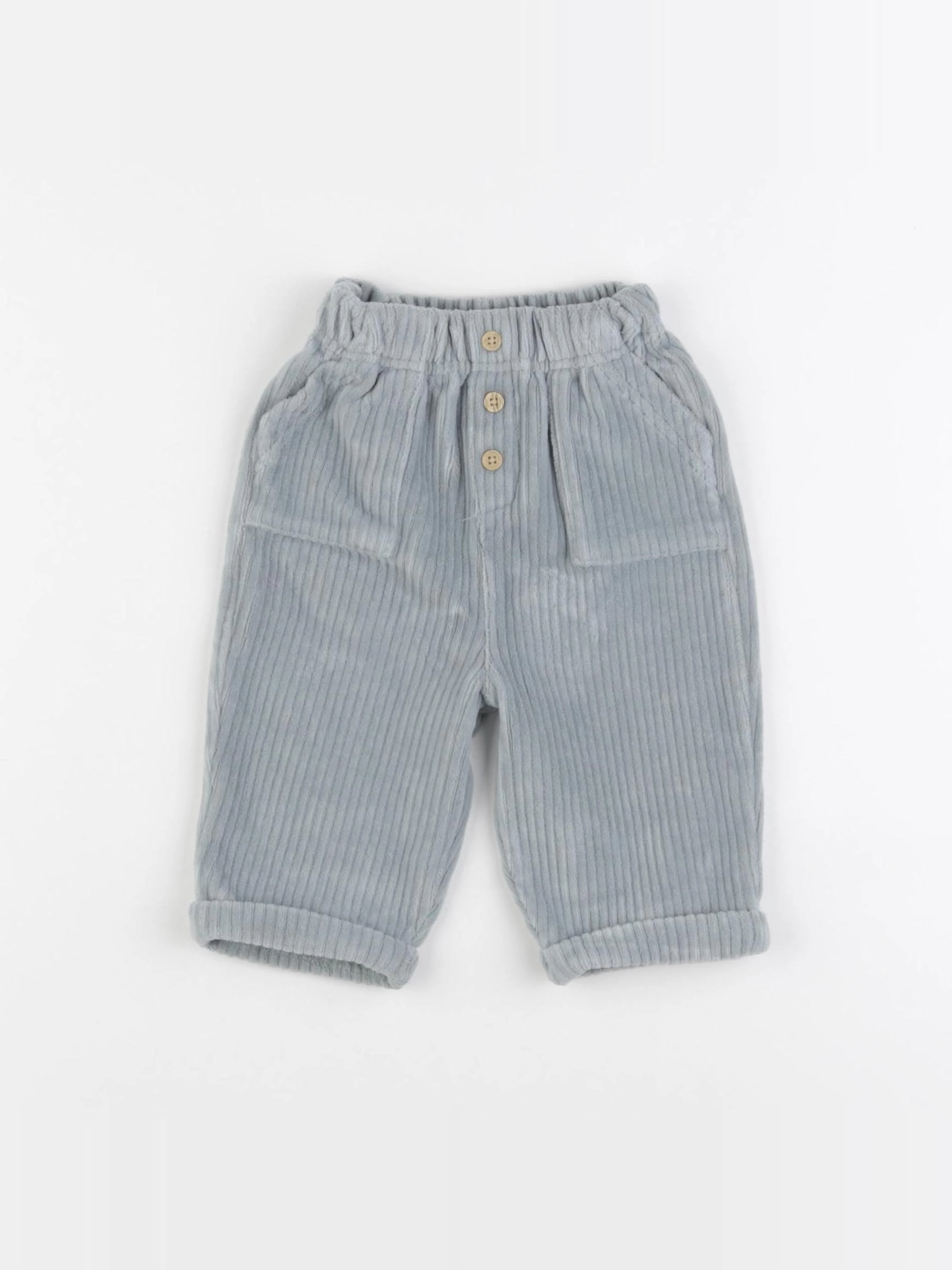 Vertbaudet - pantalon bleu - 6 mois