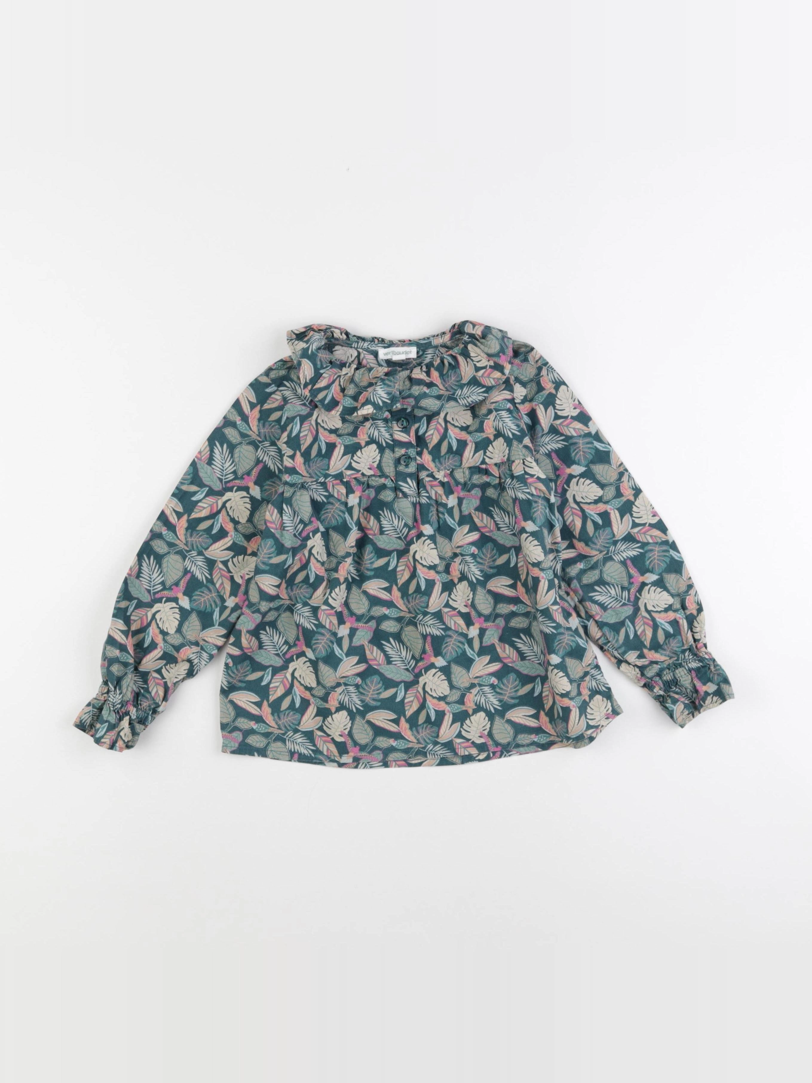 Vertbaudet - blouse bleu - 4 ans