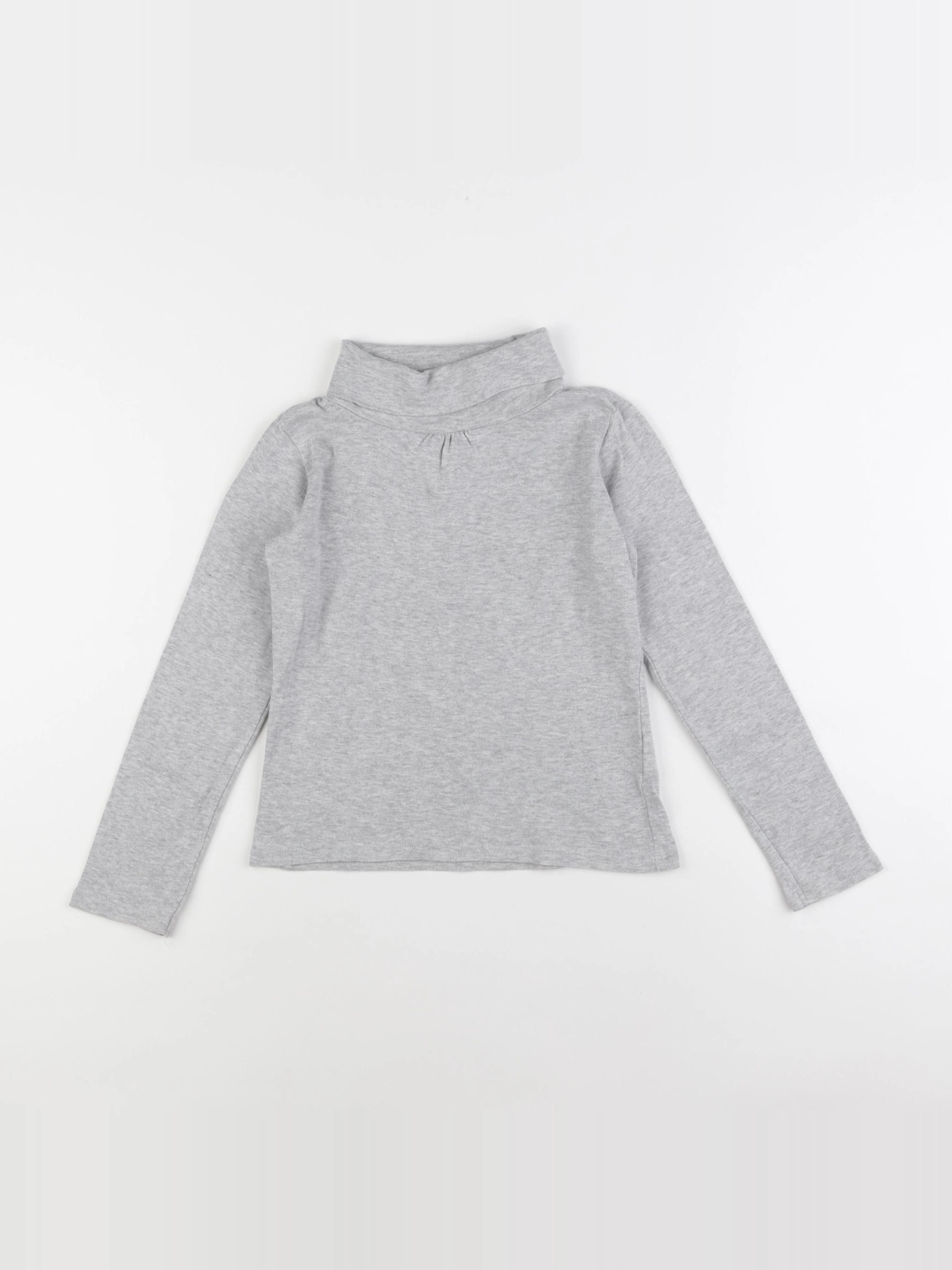 Vertbaudet - sous-pull gris - 8 ans