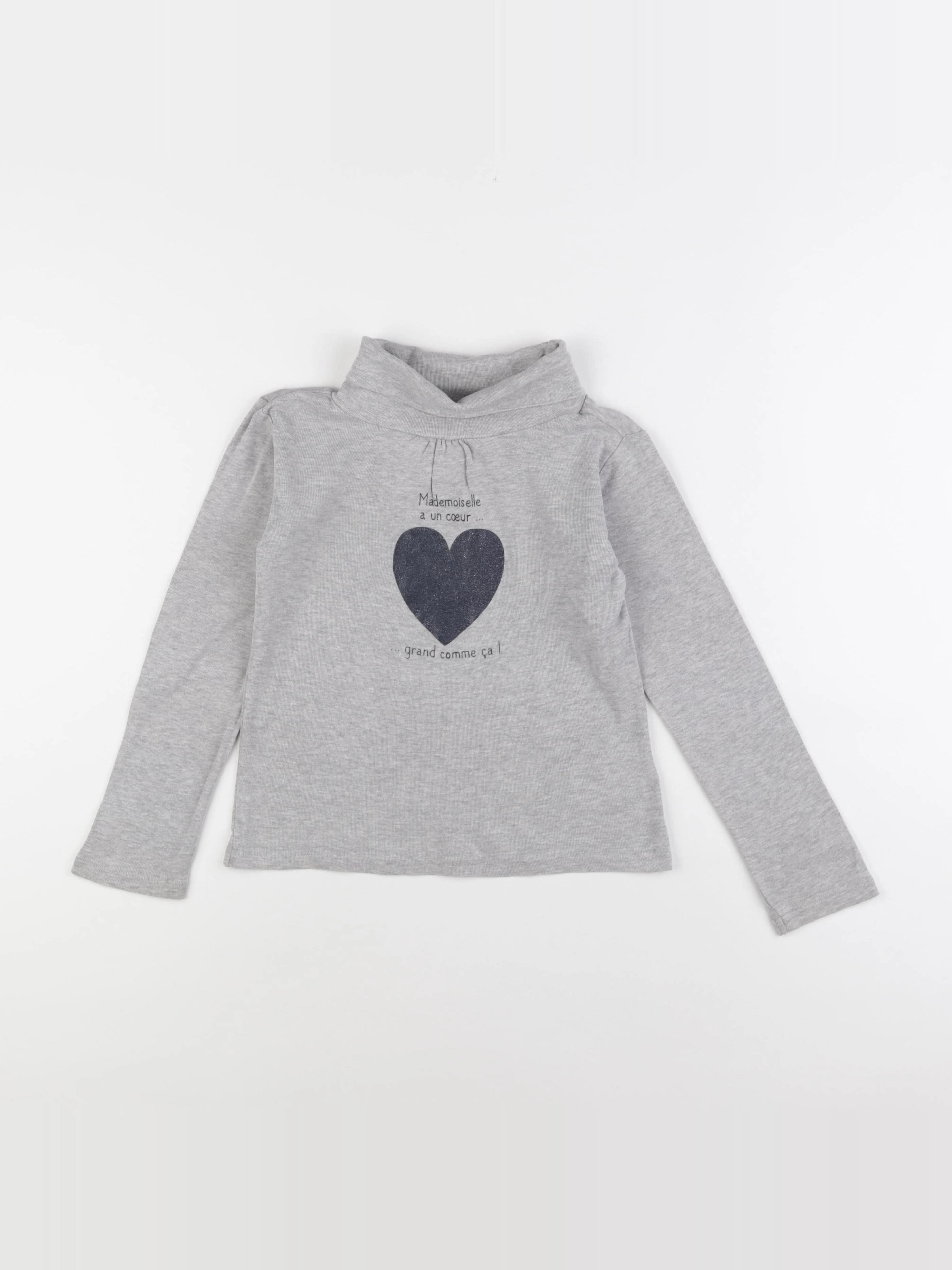Vertbaudet - sous-pull gris - 6 ans