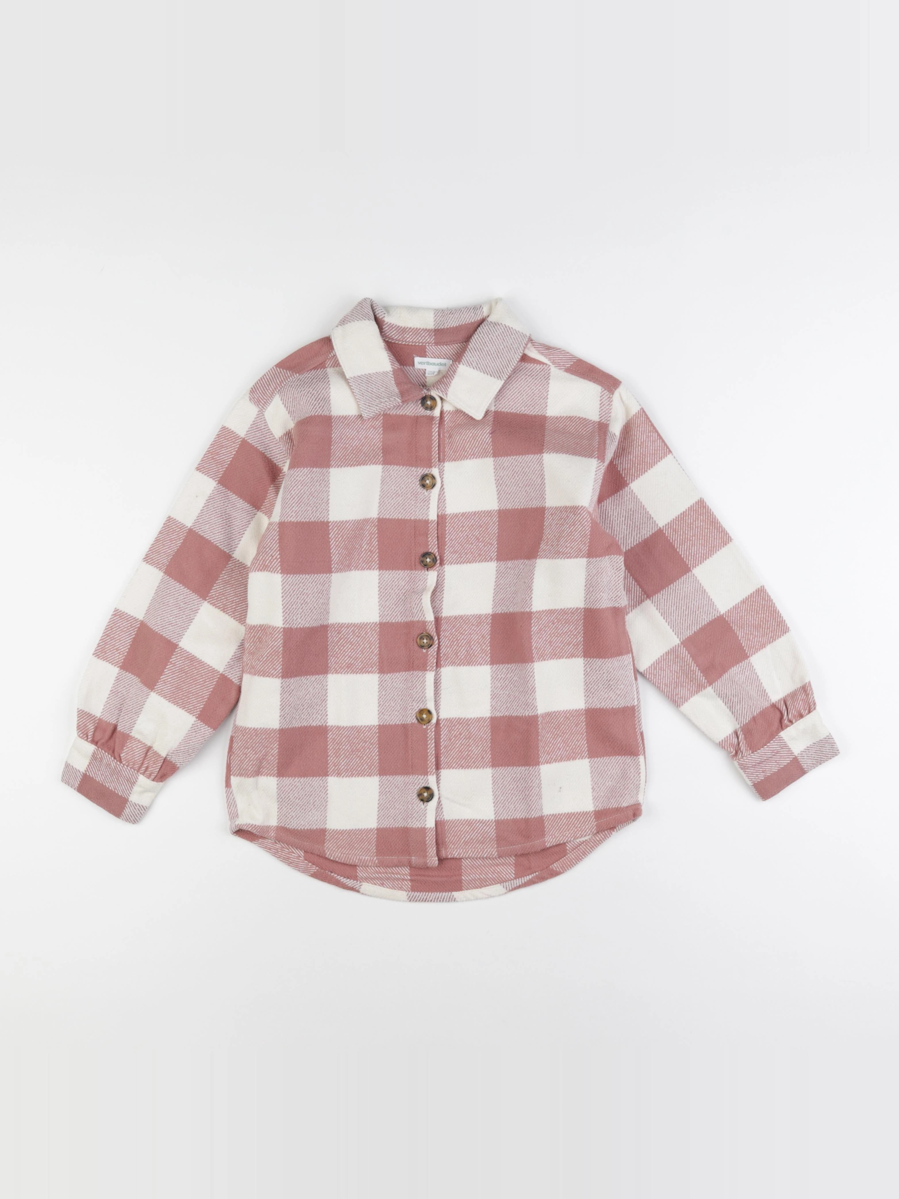 Vertbaudet - chemise rose - 9 ans