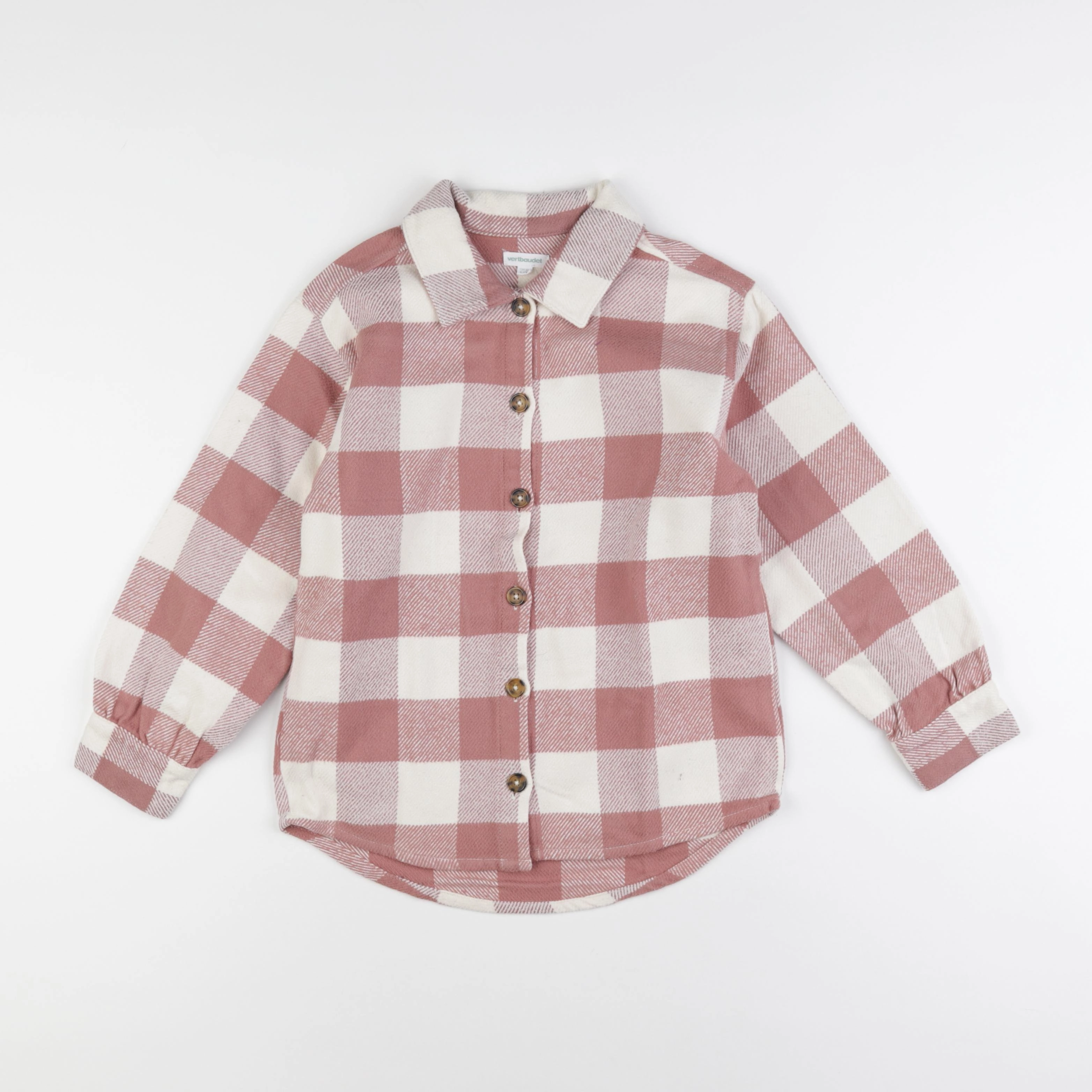 Vertbaudet - chemise rose - 9 ans