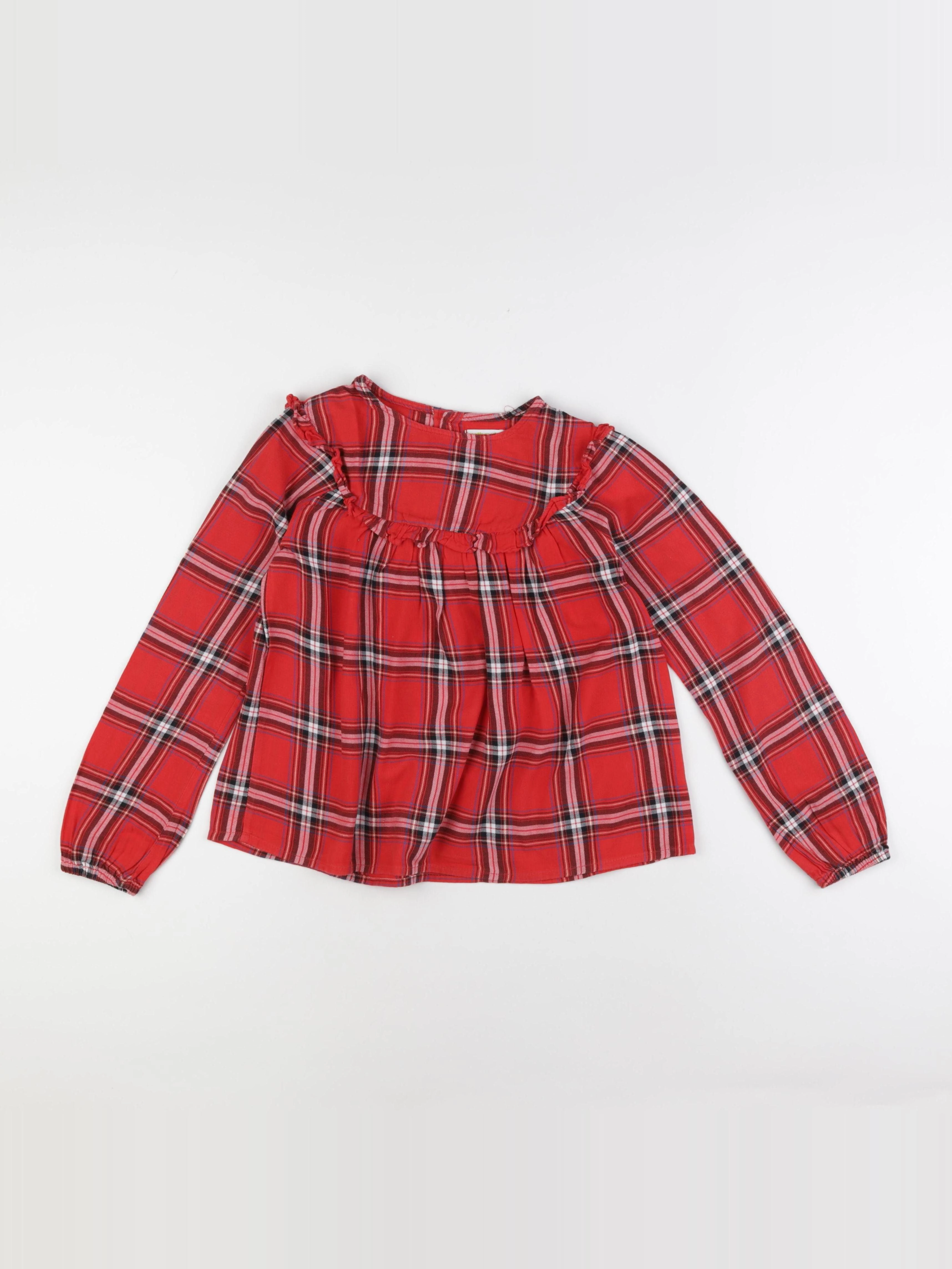 Vertbaudet - blouse rouge - 10 ans