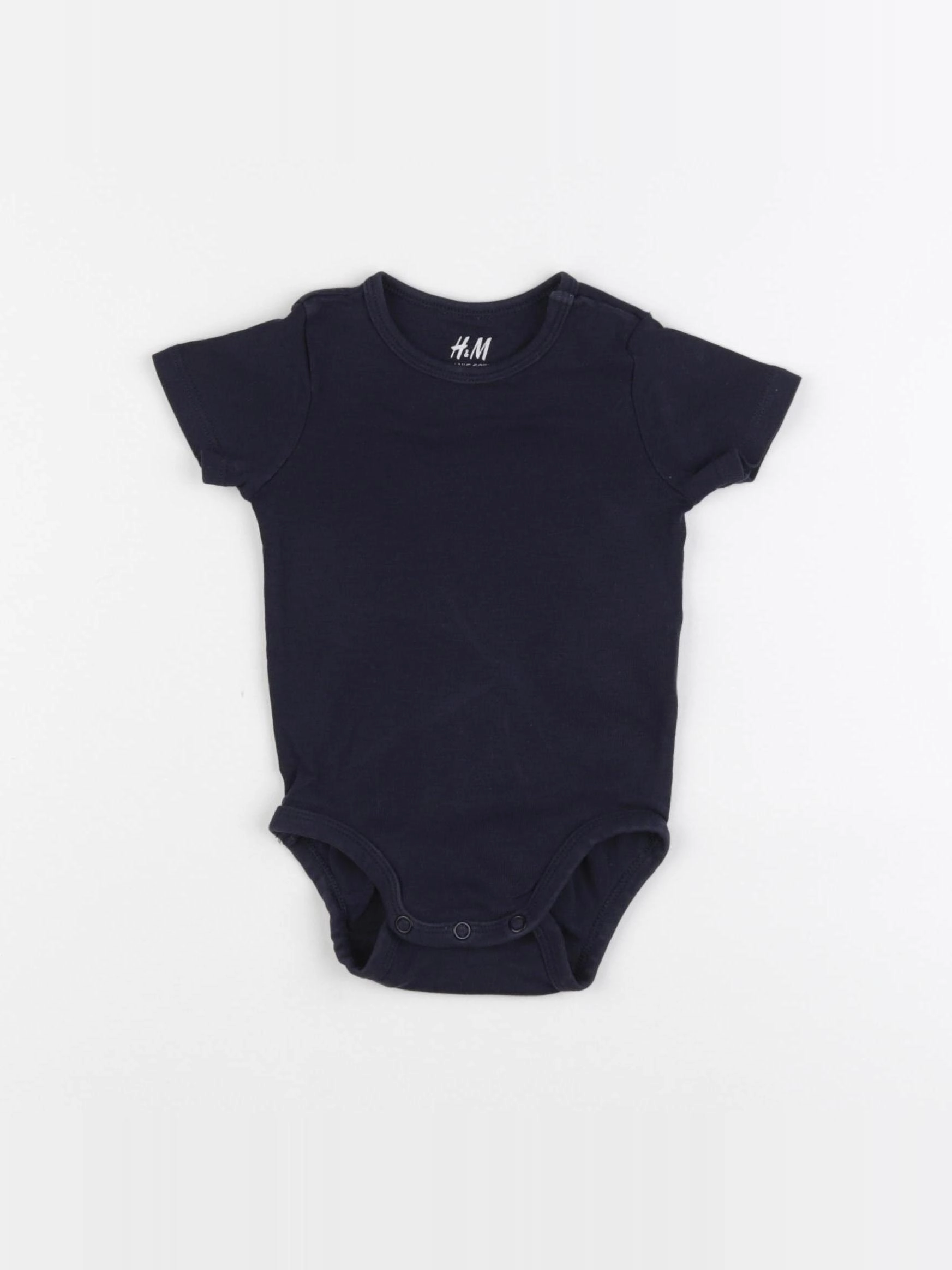 H&M - body bleu - 3/6 mois