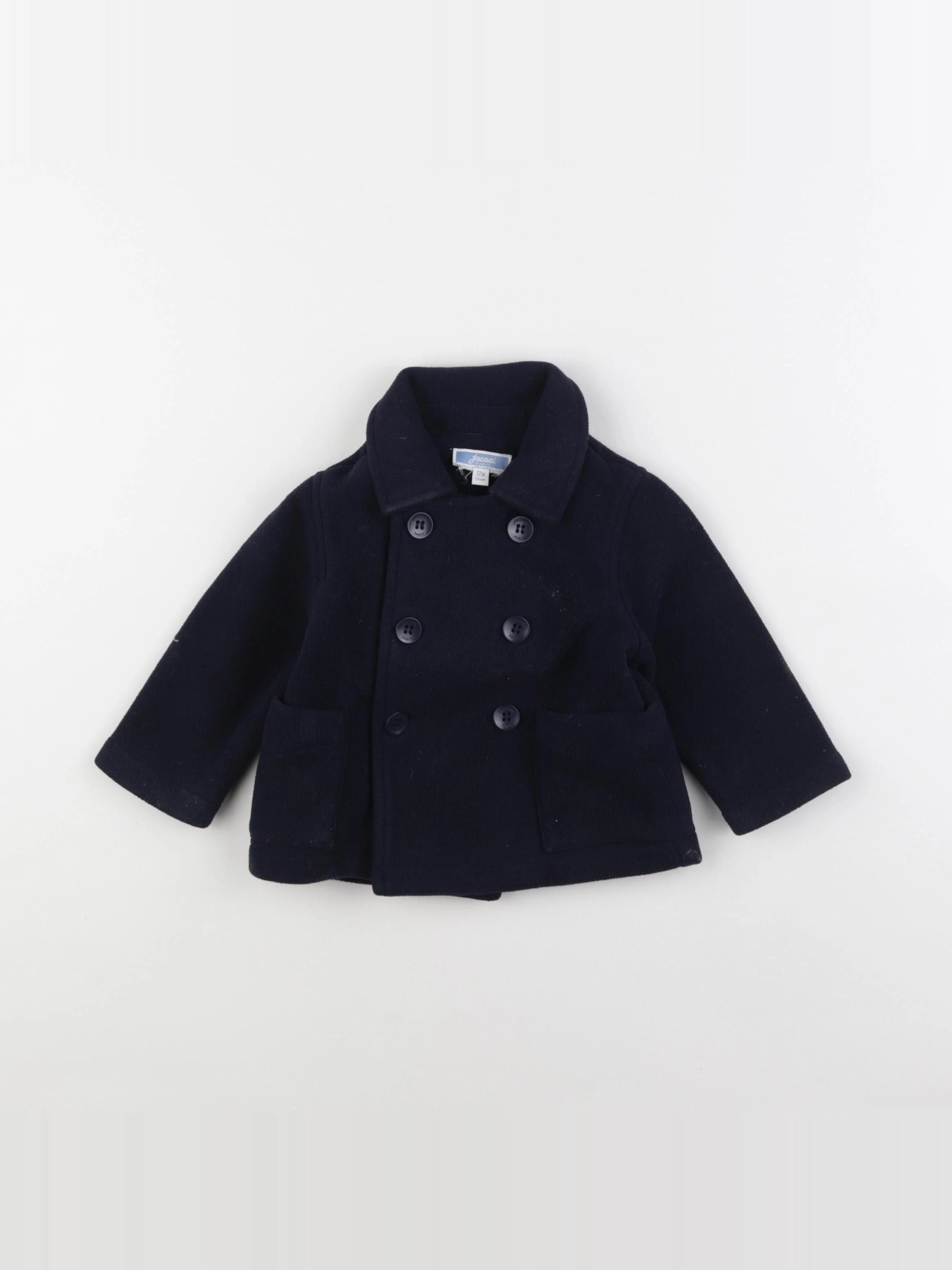 Jacadi - manteau bleu - 12 mois