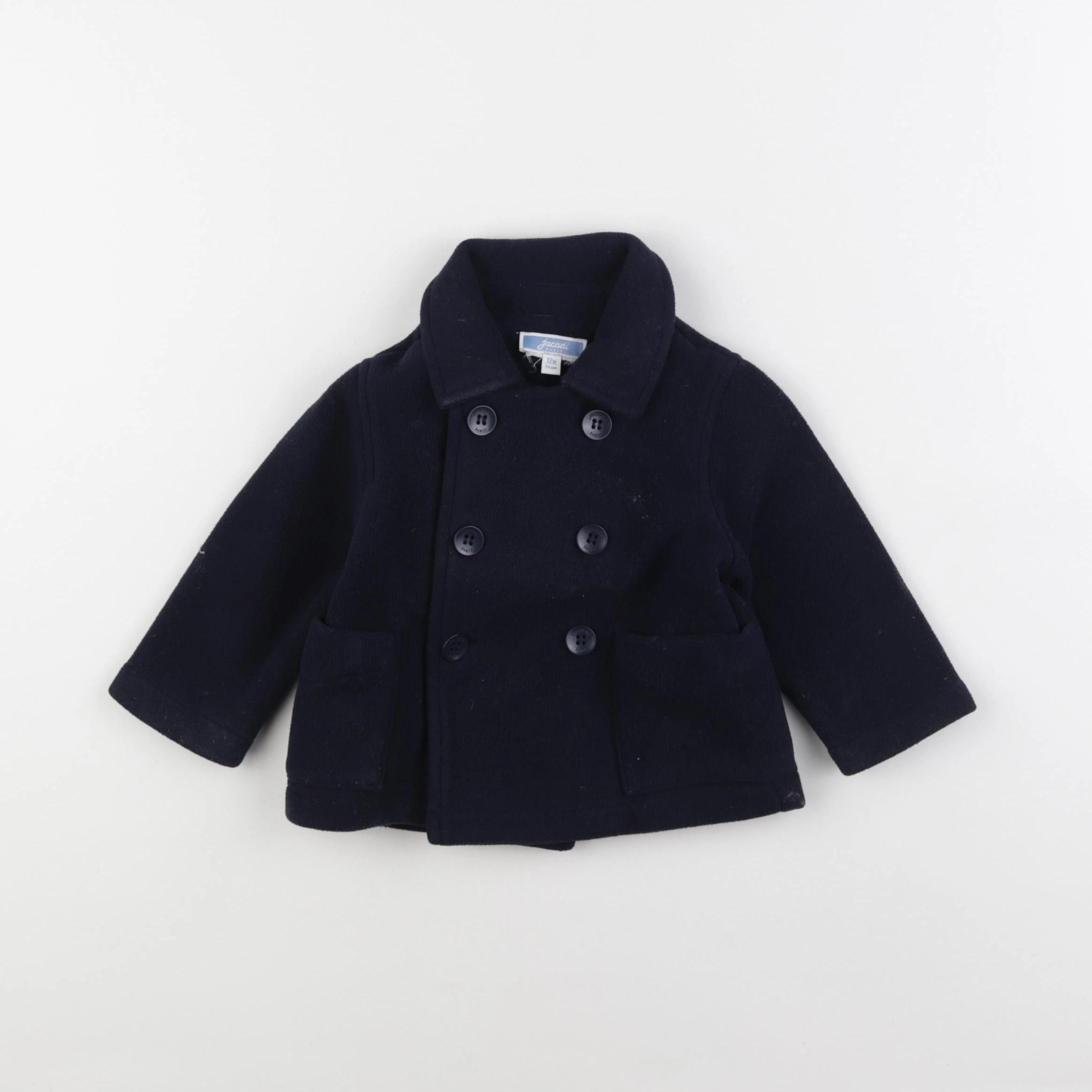 Jacadi - manteau bleu - 12 mois