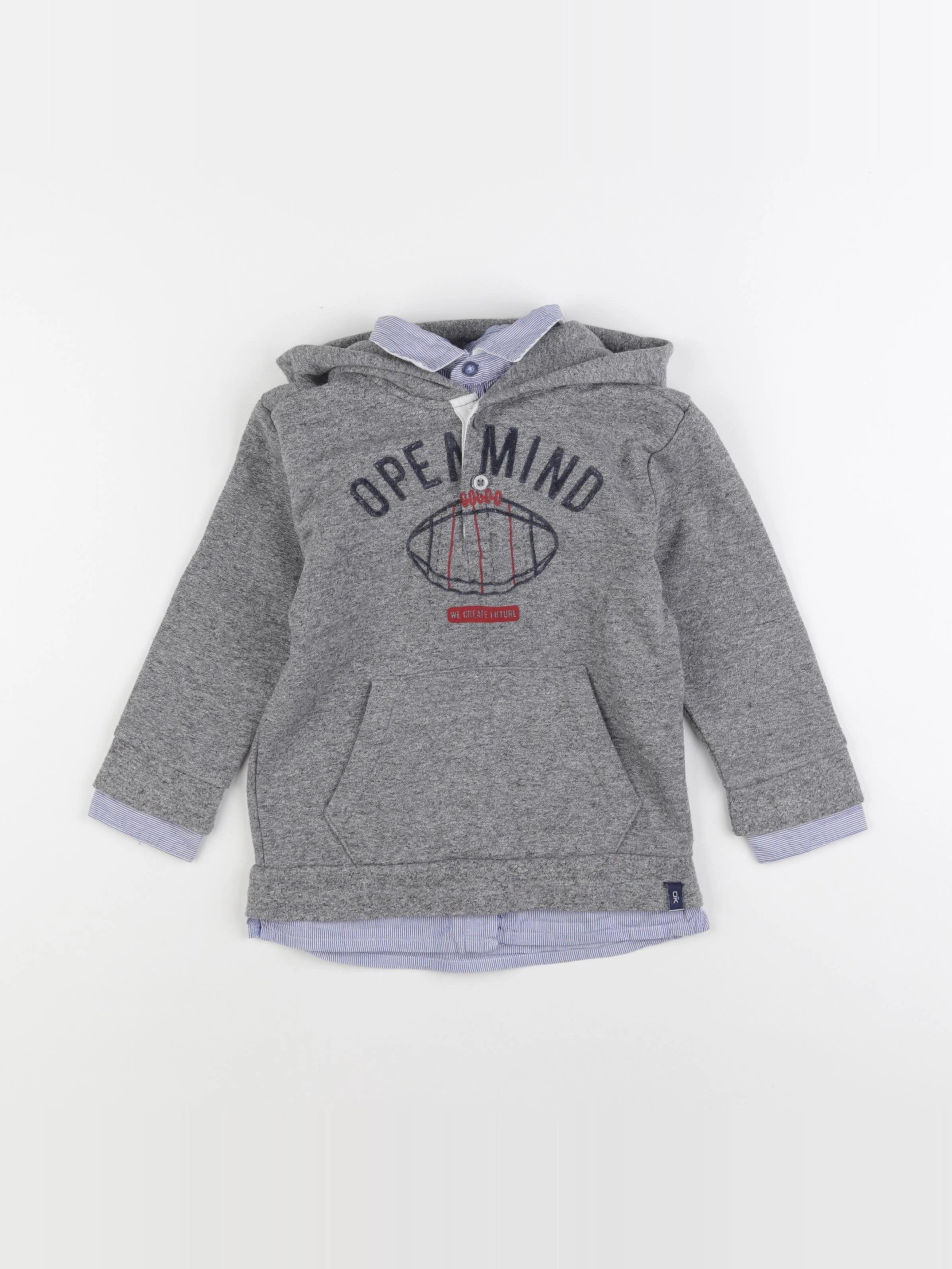 Okaidi - sweat gris - 3 ans