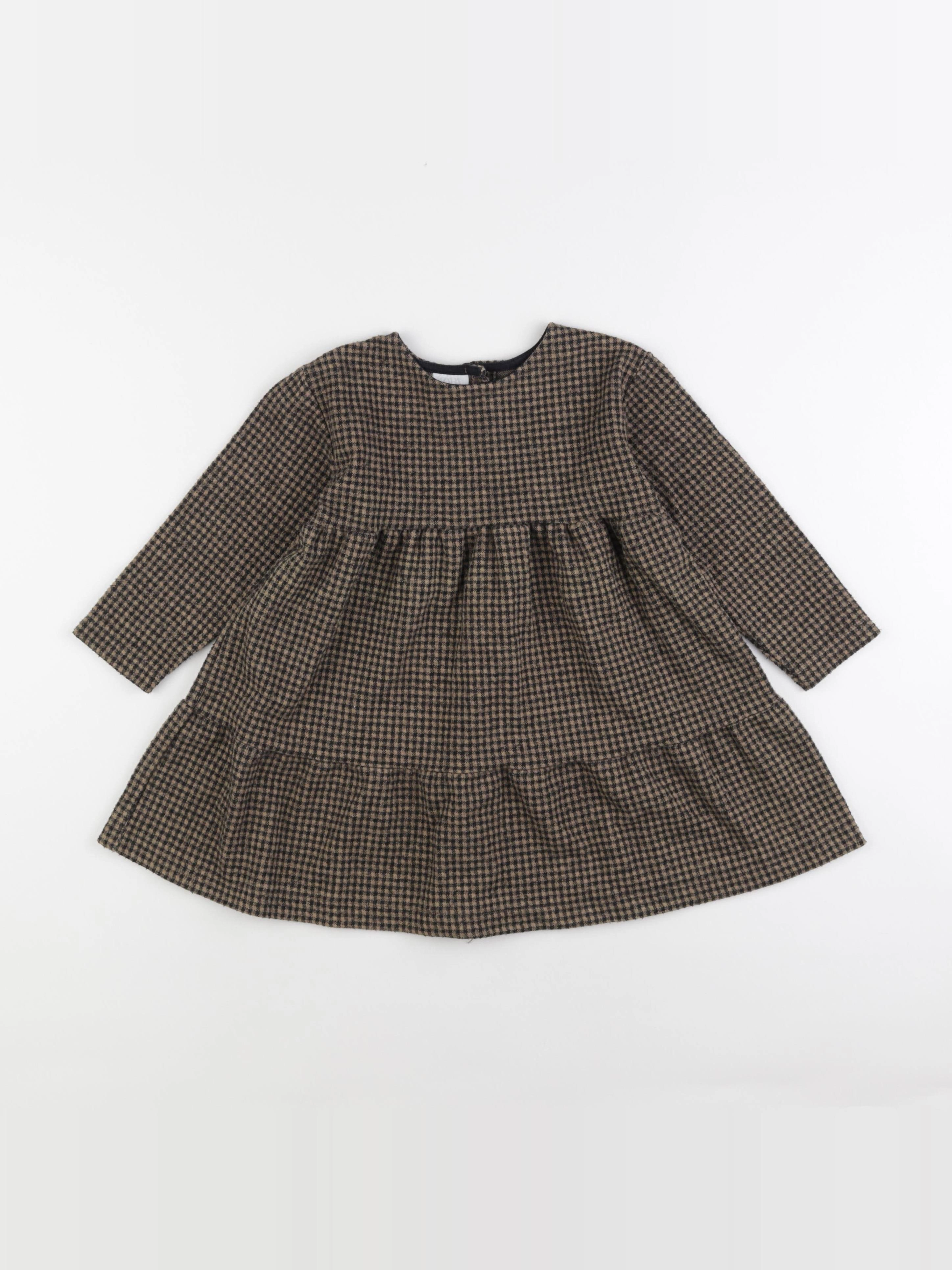 Zara - robe marron - 3/4 ans