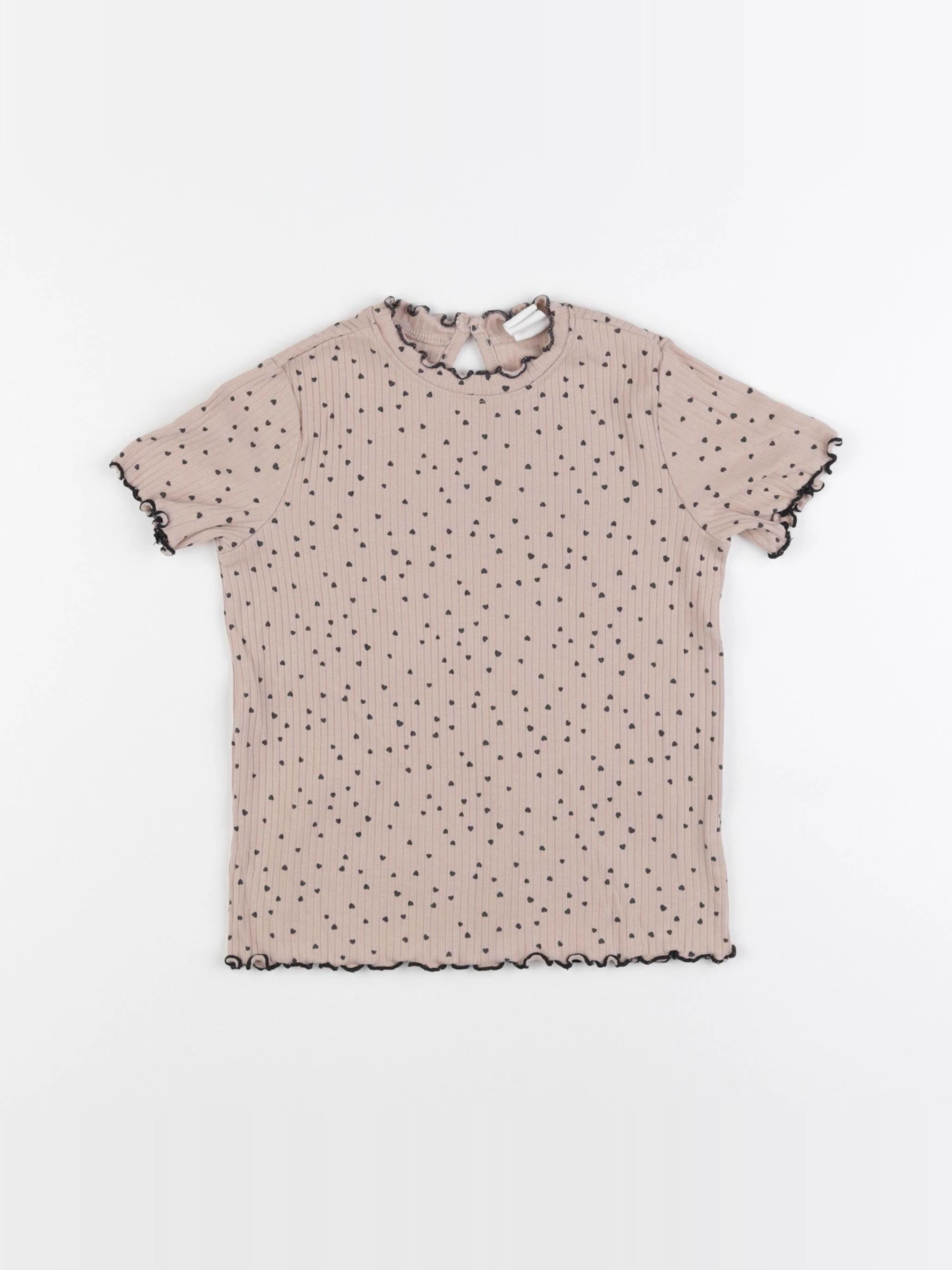 H&M - tee-shirt beige - 3/4 ans