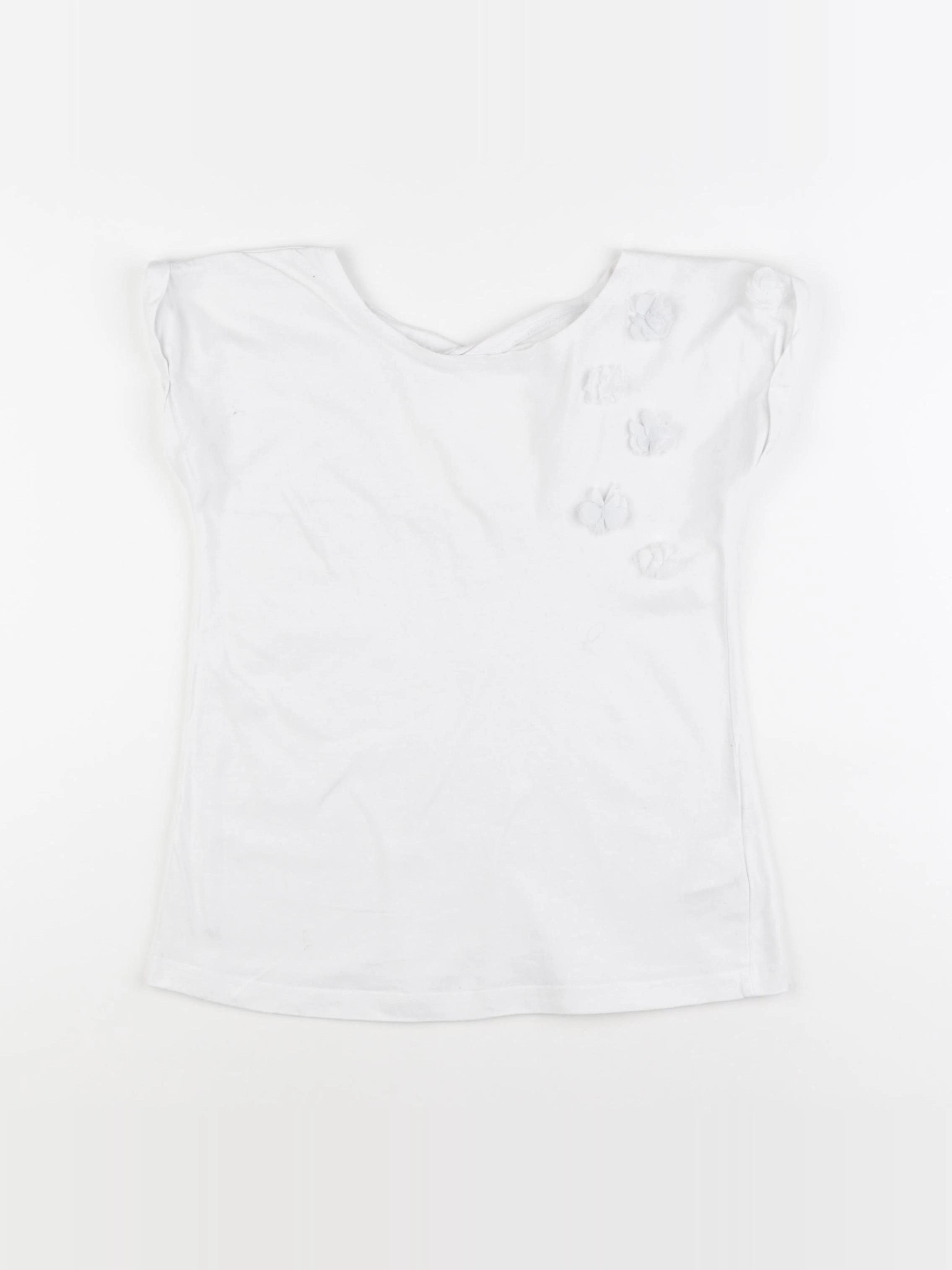 Vertbaudet - tee-shirt blanc - 6 ans
