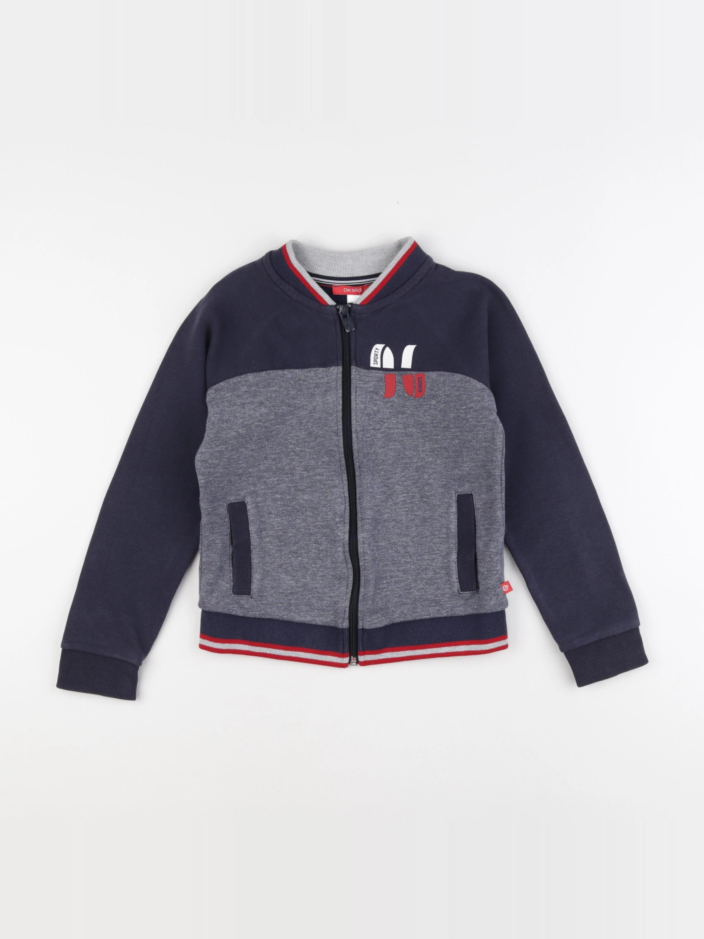 Okaidi - sweat bleu - 8 ans