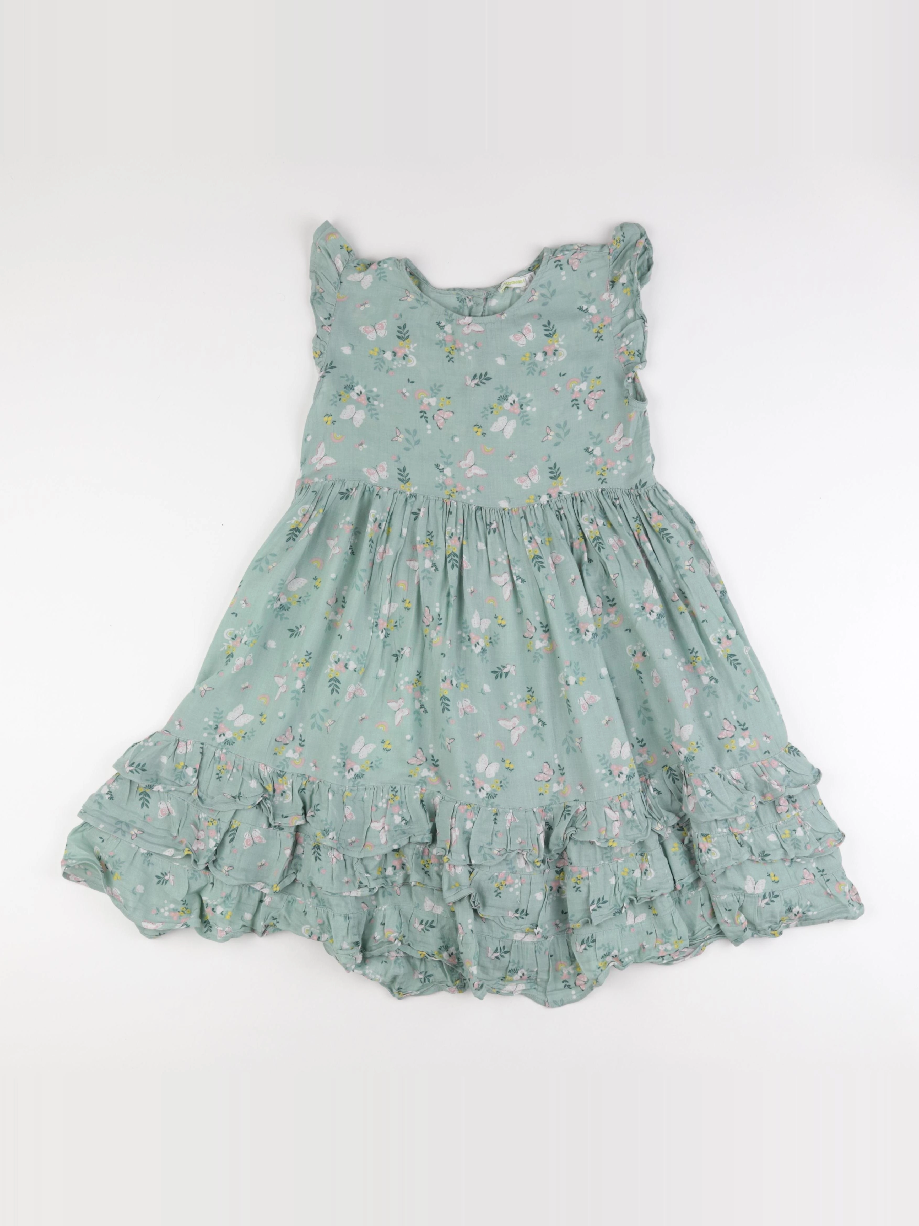 Vertbaudet - robe vert - 11/12 ans