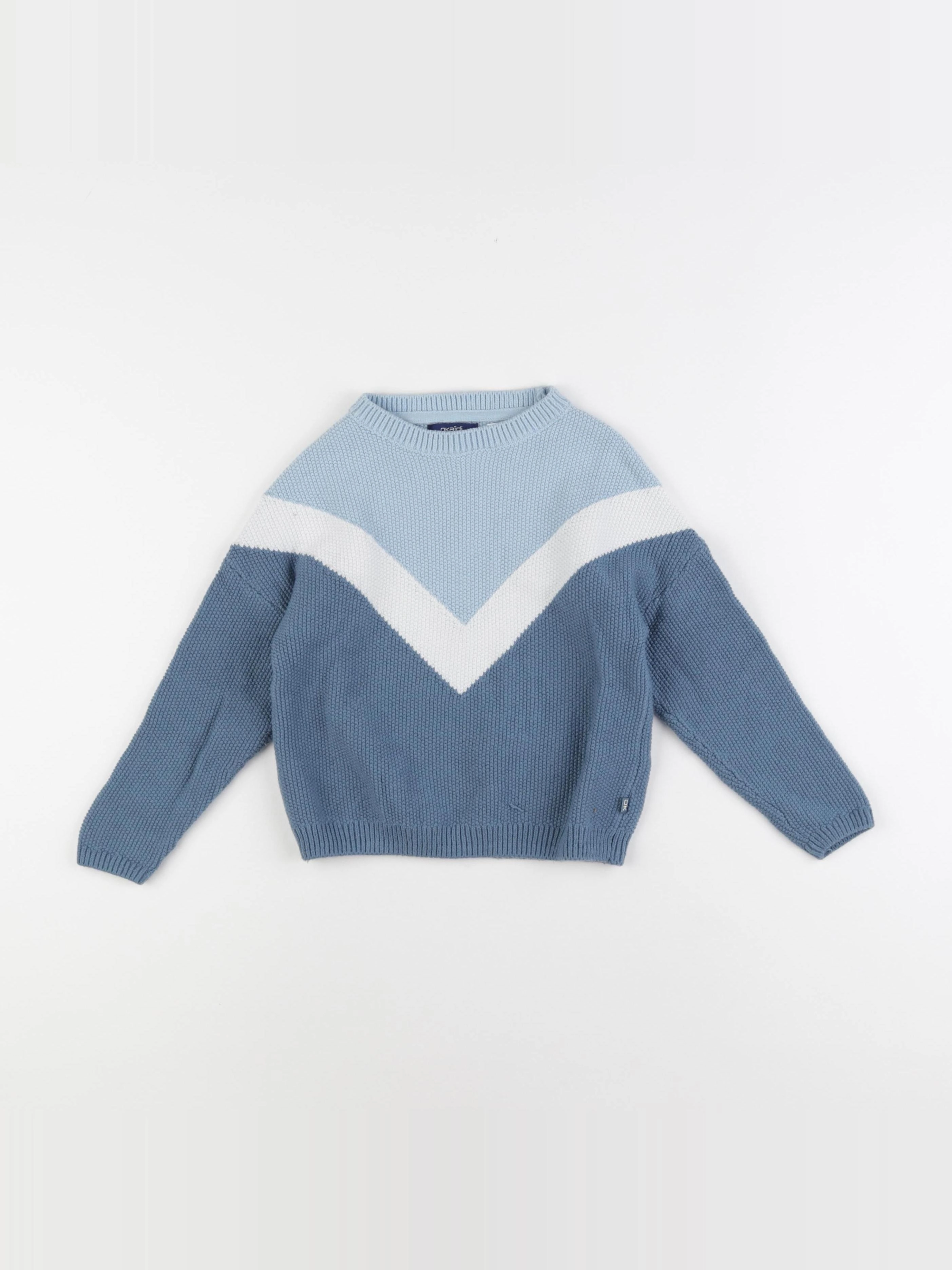 Okaidi - pull bleu - 4 ans