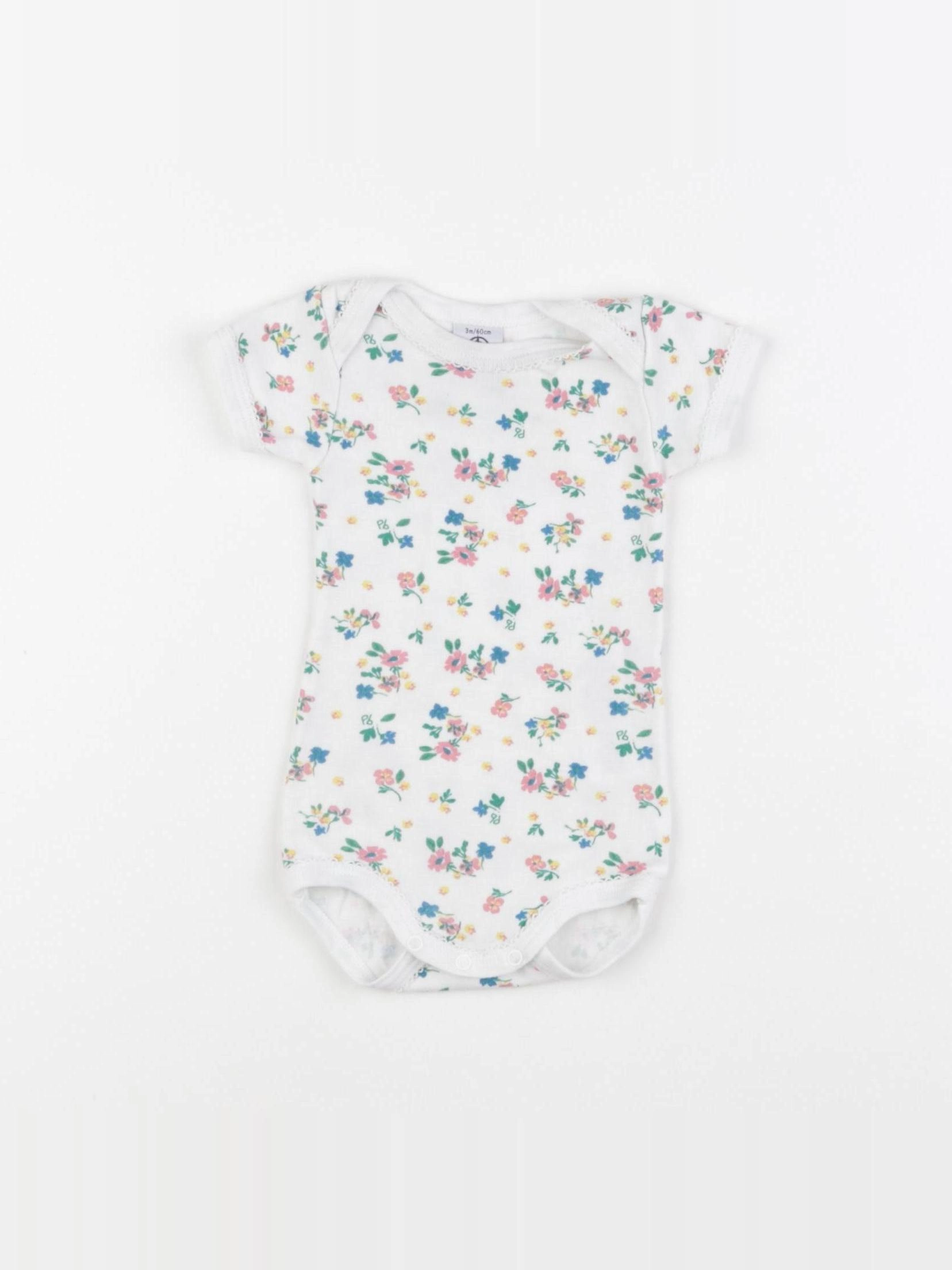 Petit Bateau - body multicolore - 3 mois