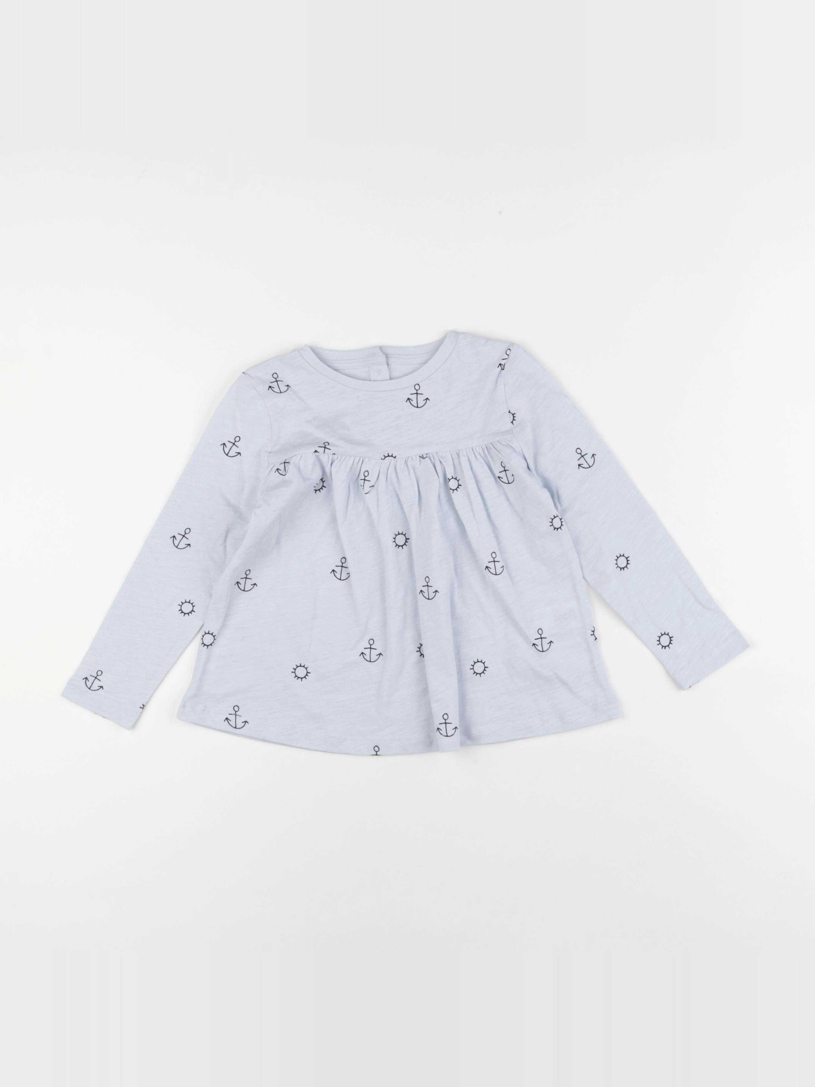 Monoprix - tee-shirt bleu - 3 ans