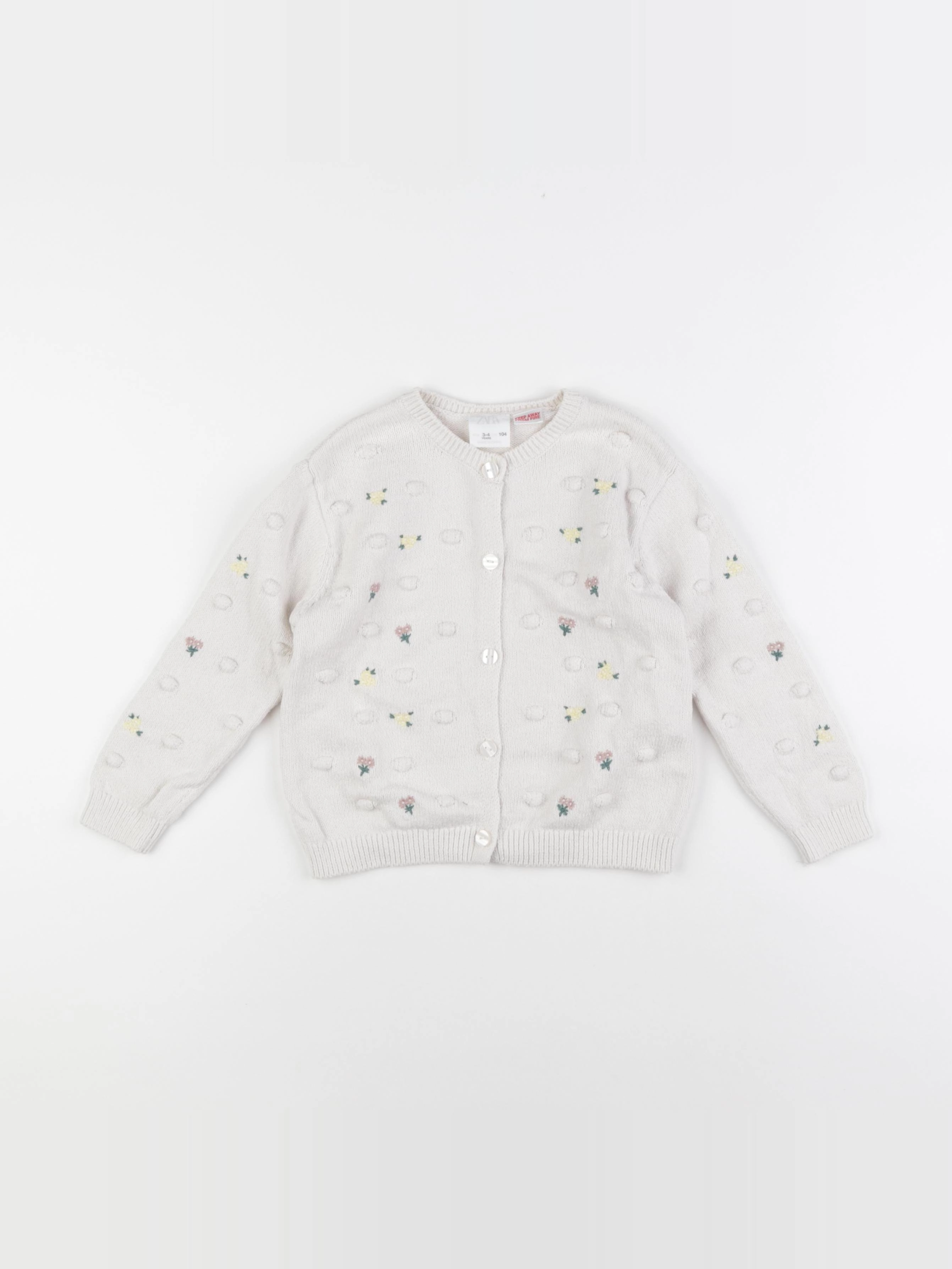 Zara - gilet beige - 3/4 ans