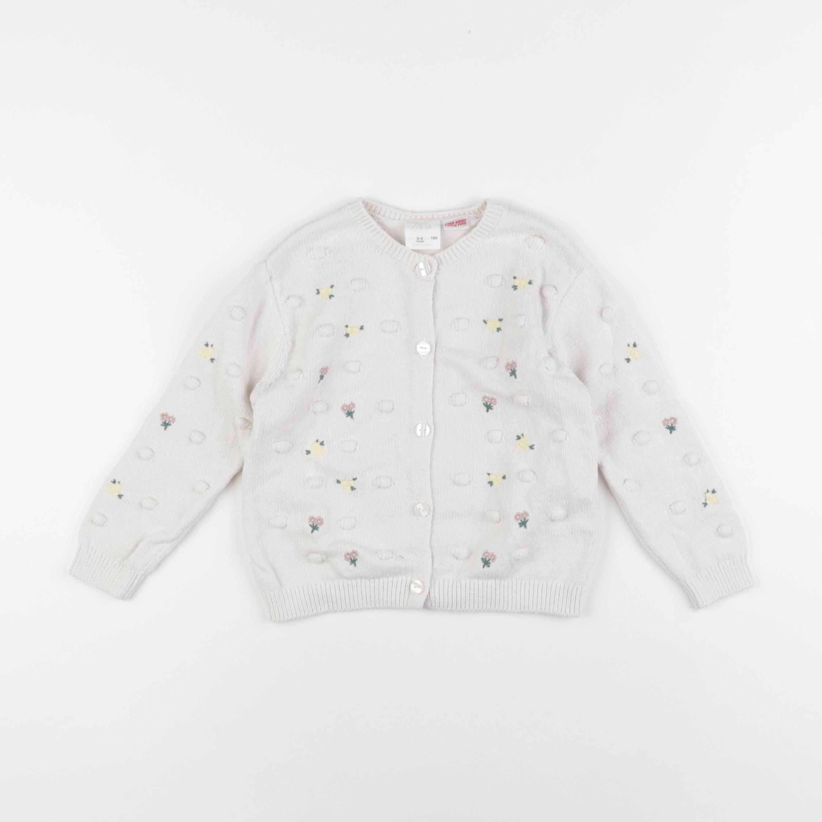 Zara - gilet beige - 3/4 ans