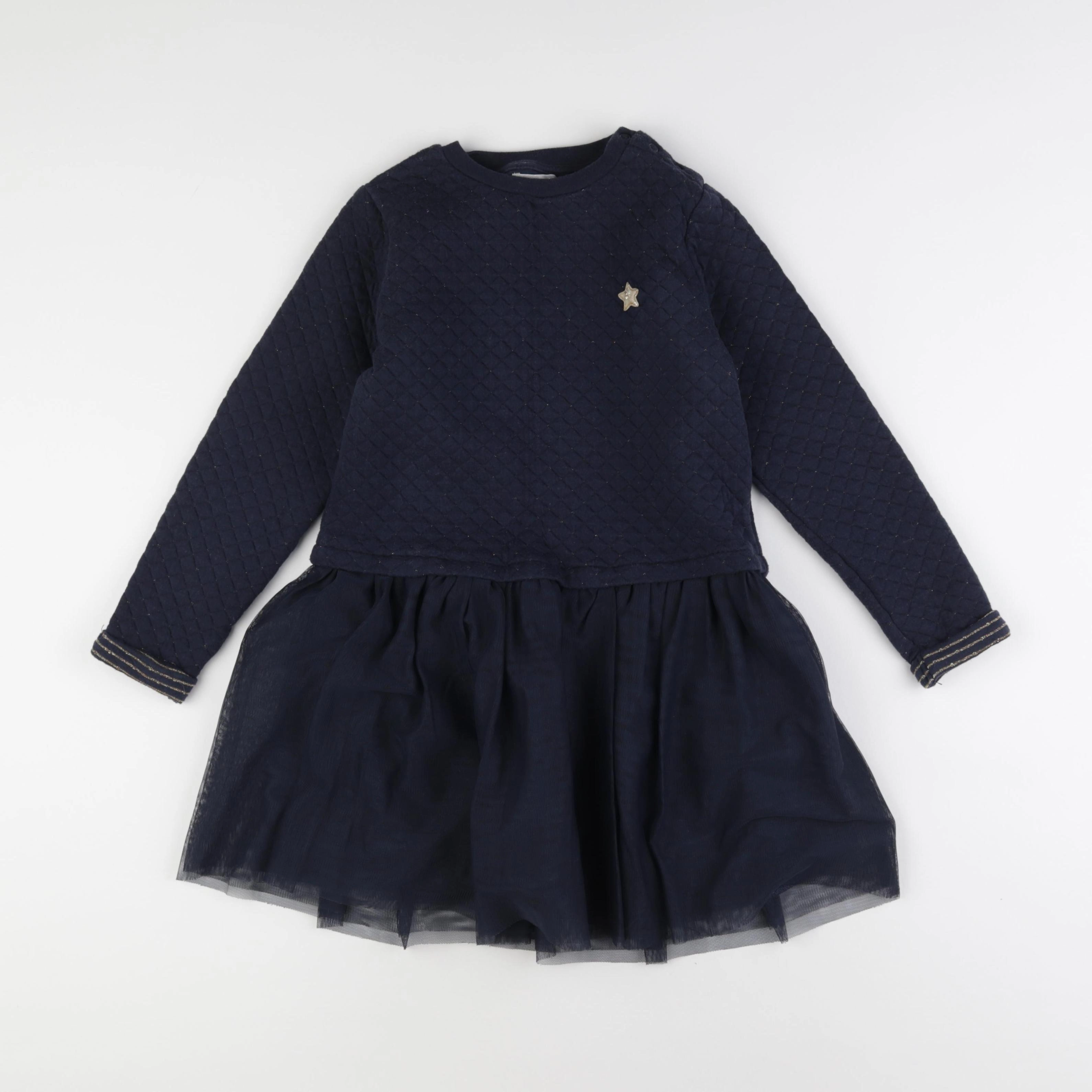 Vertbaudet - robe bleu - 8 ans