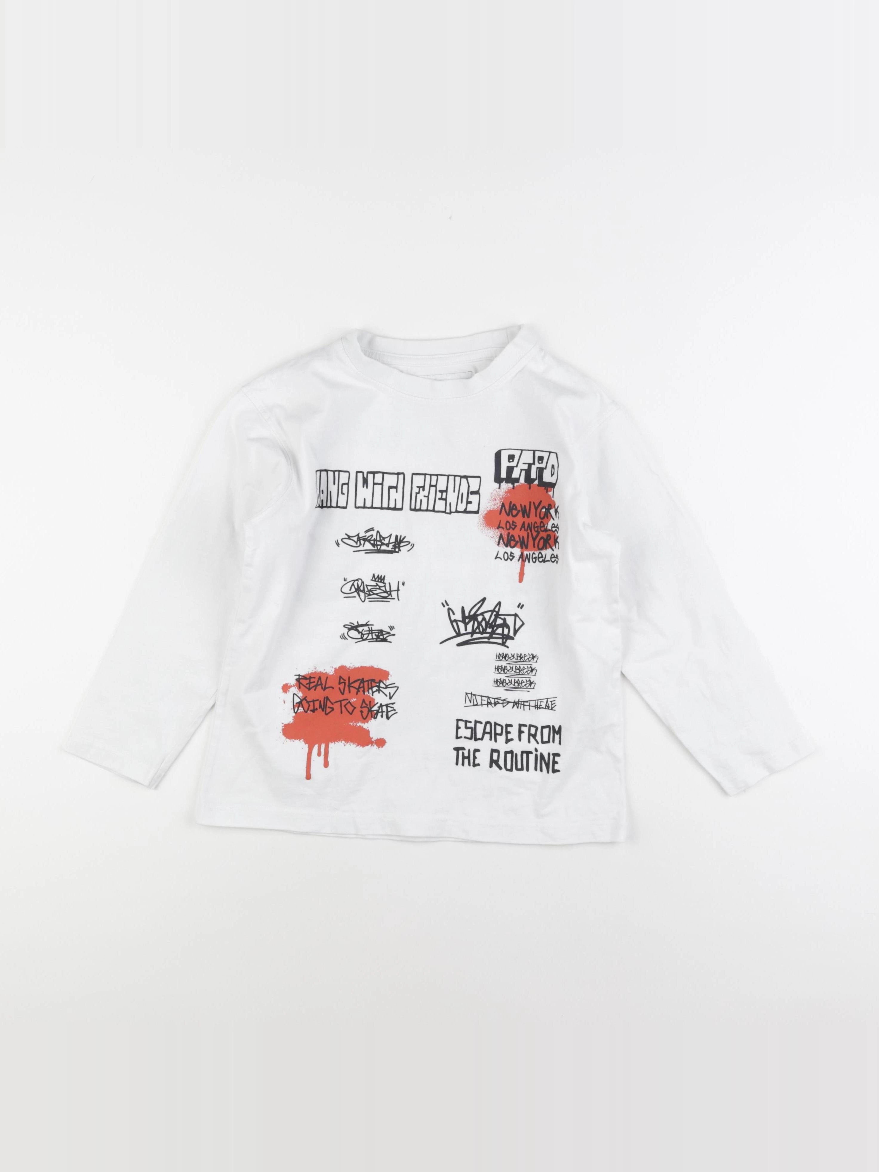 Zara - tee-shirt blanc - 6/7 ans