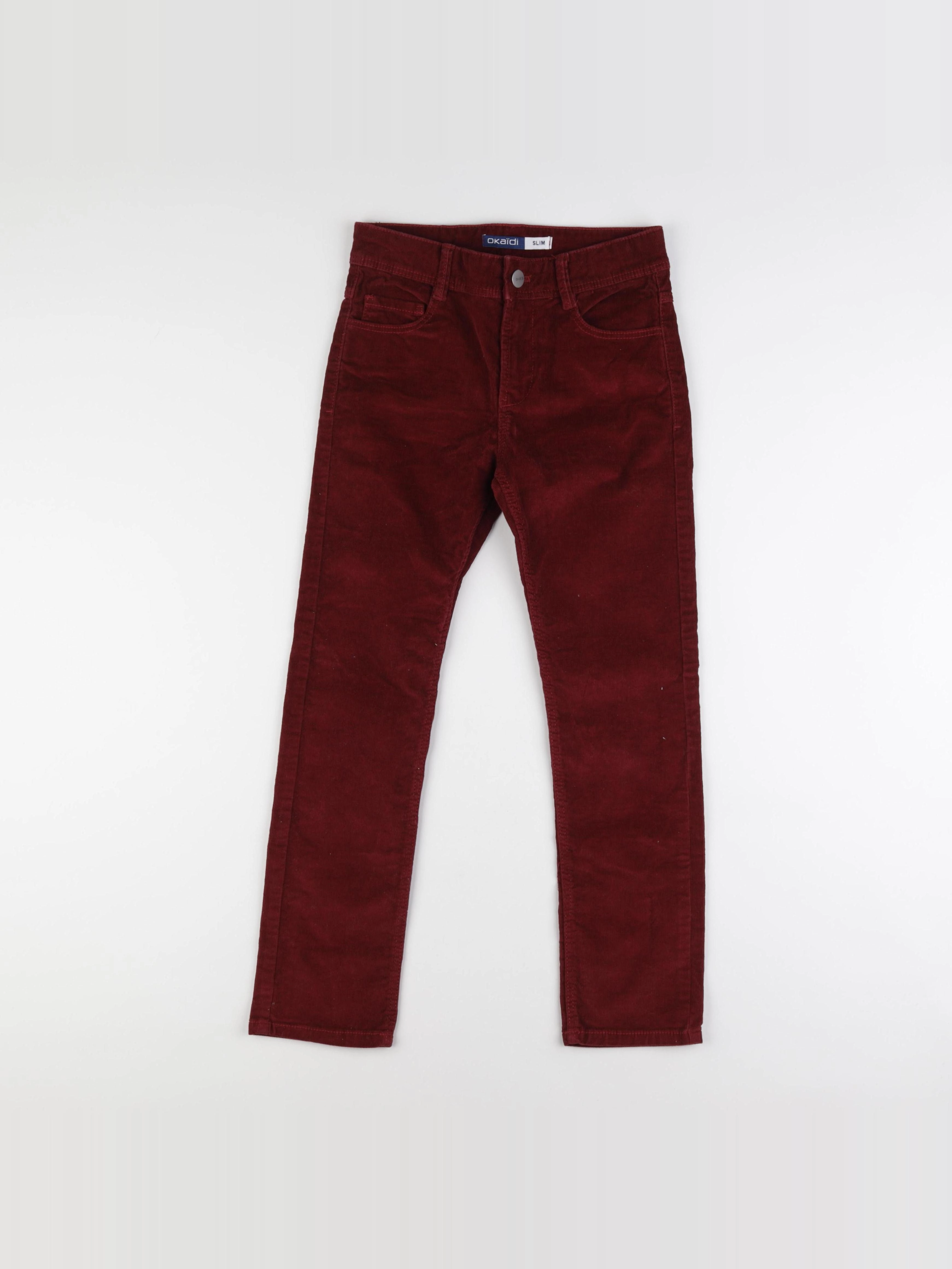 Okaidi - pantalon rouge - 9 ans
