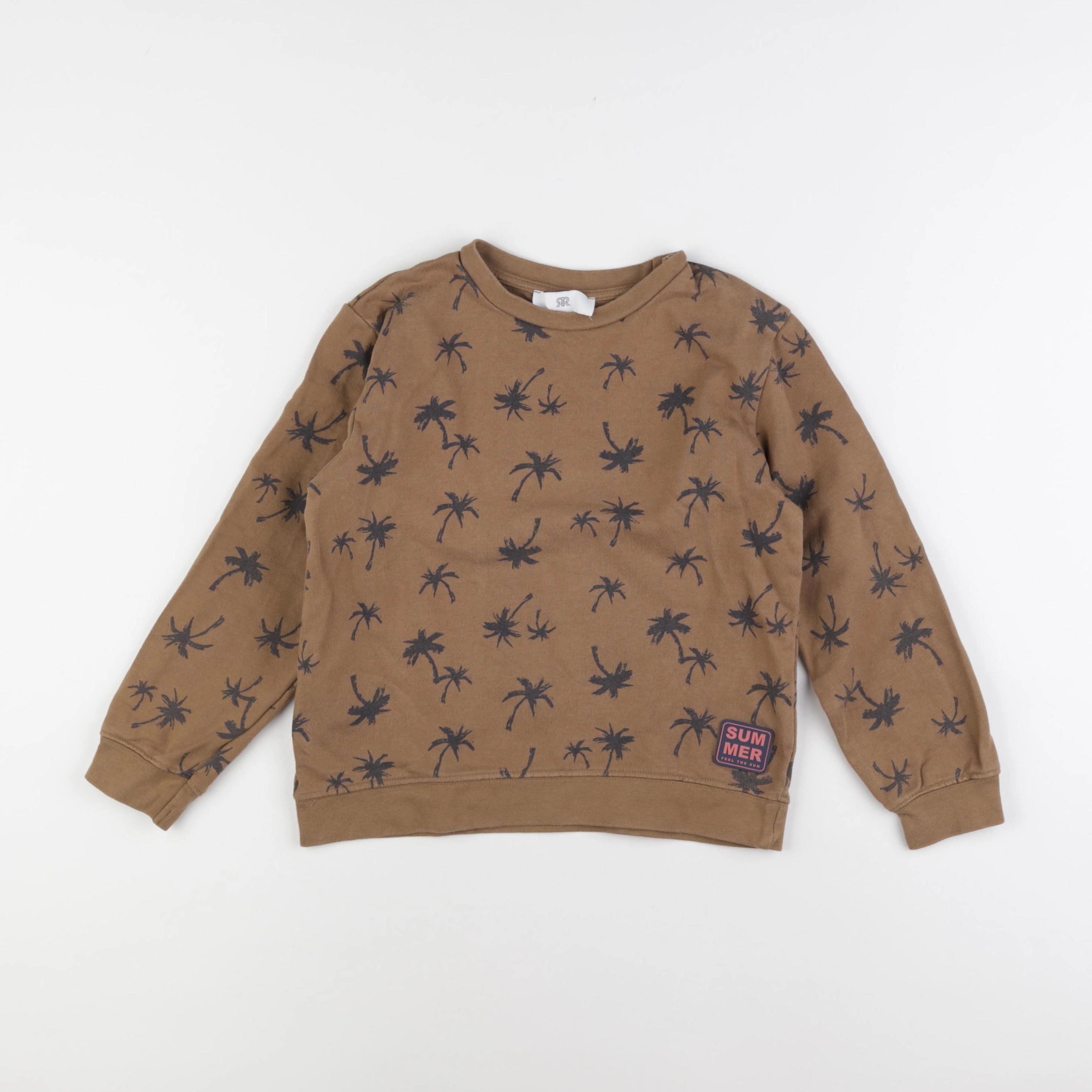 La Redoute - sweat marron - 7 ans