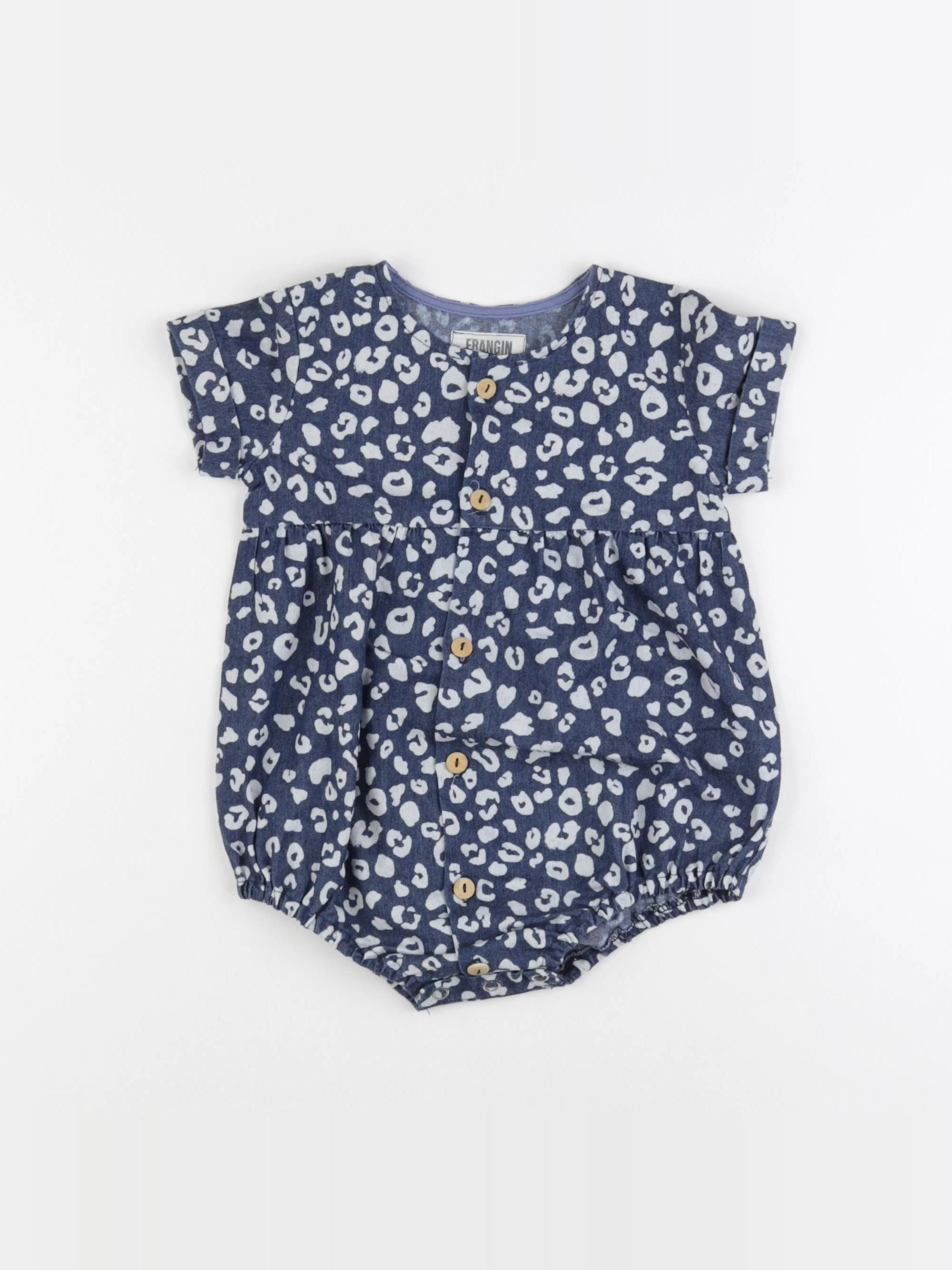 Frangin Frangine - combinaison bleu - 2 ans
