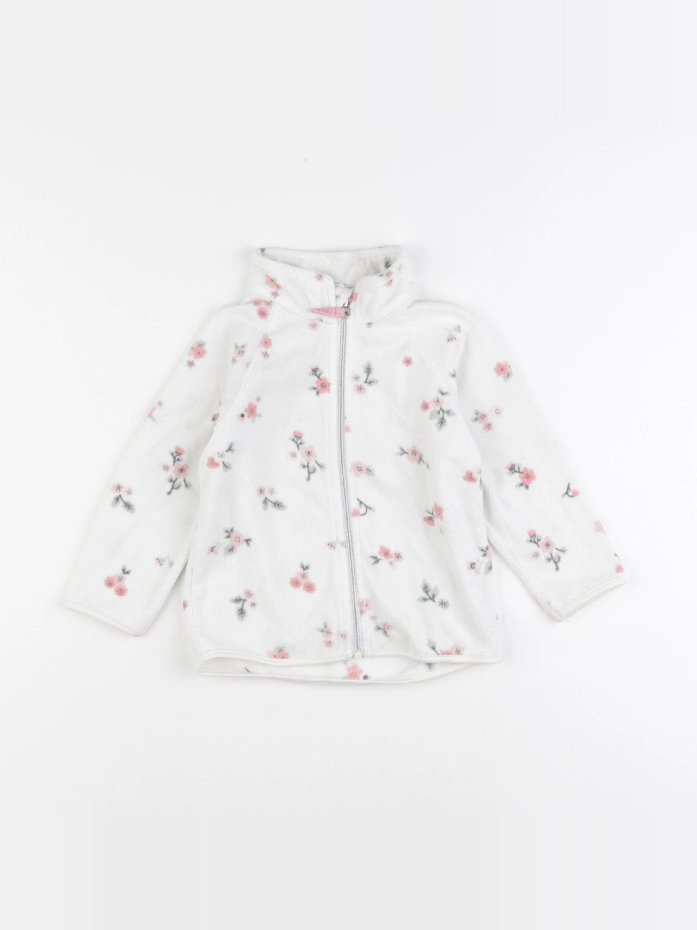 H&M - polaire rose - 12/18 mois