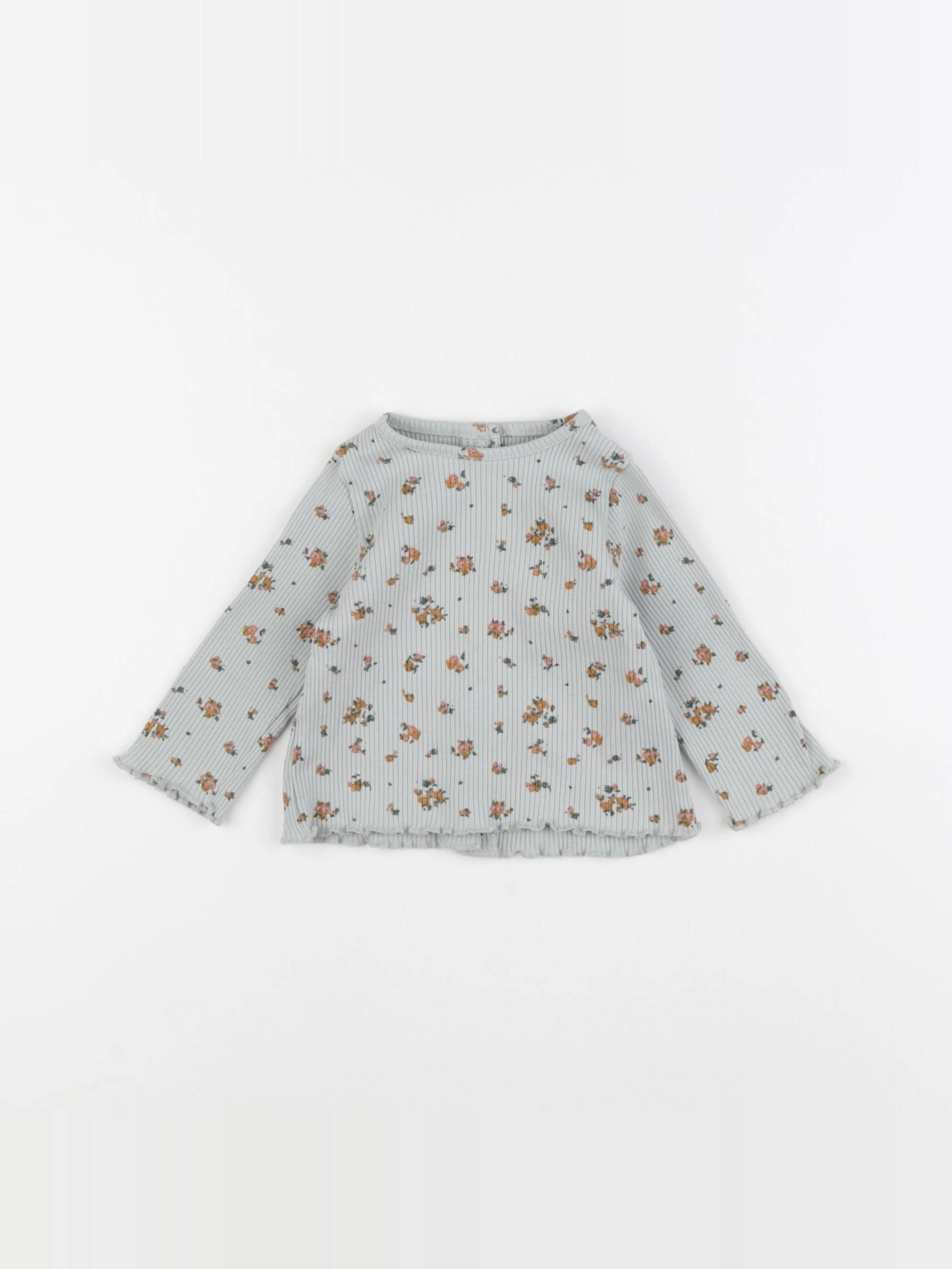 Vertbaudet - tee-shirt vert - 6 mois