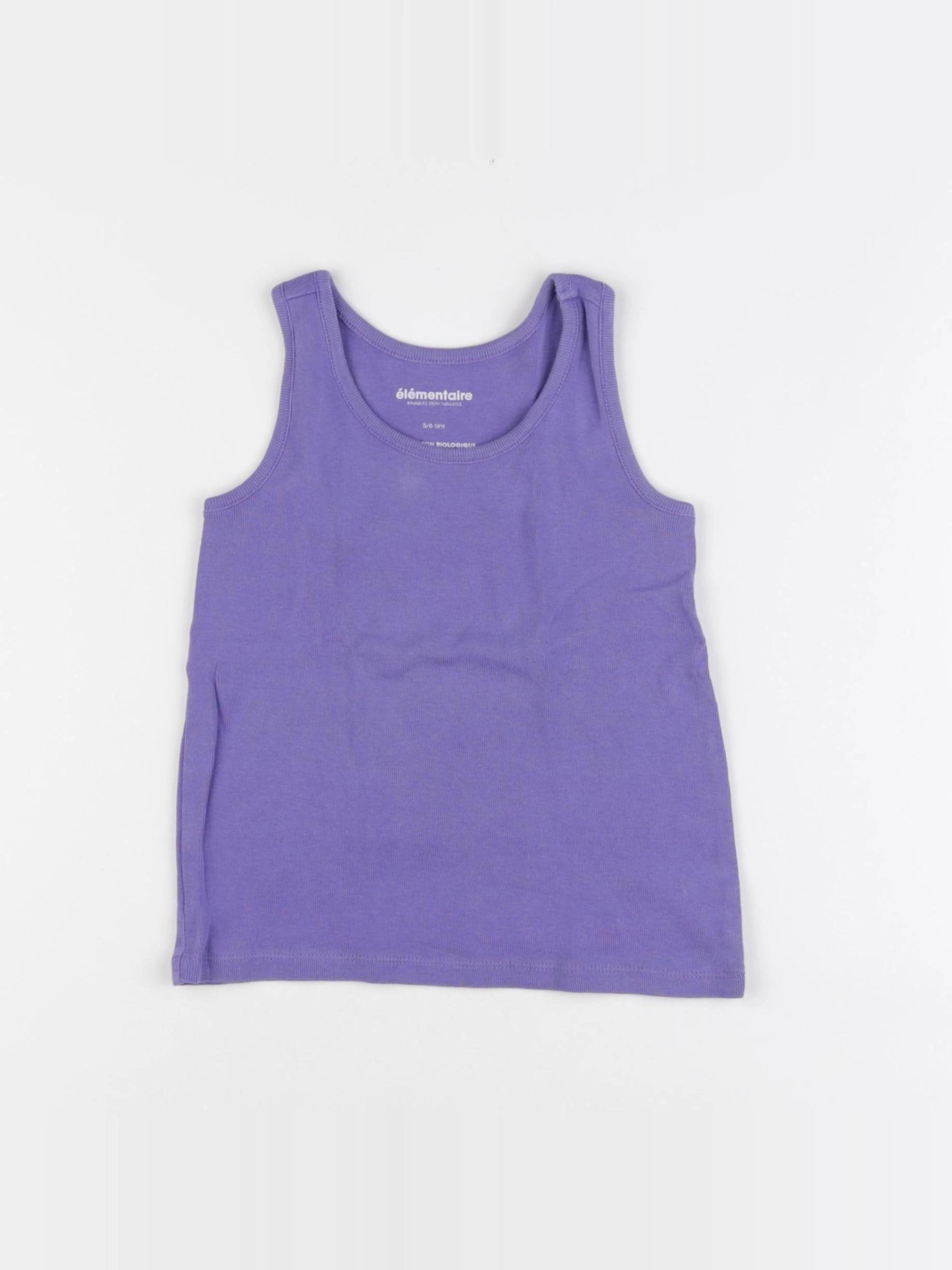 Elémentaire - débardeur violet - 5/6 ans