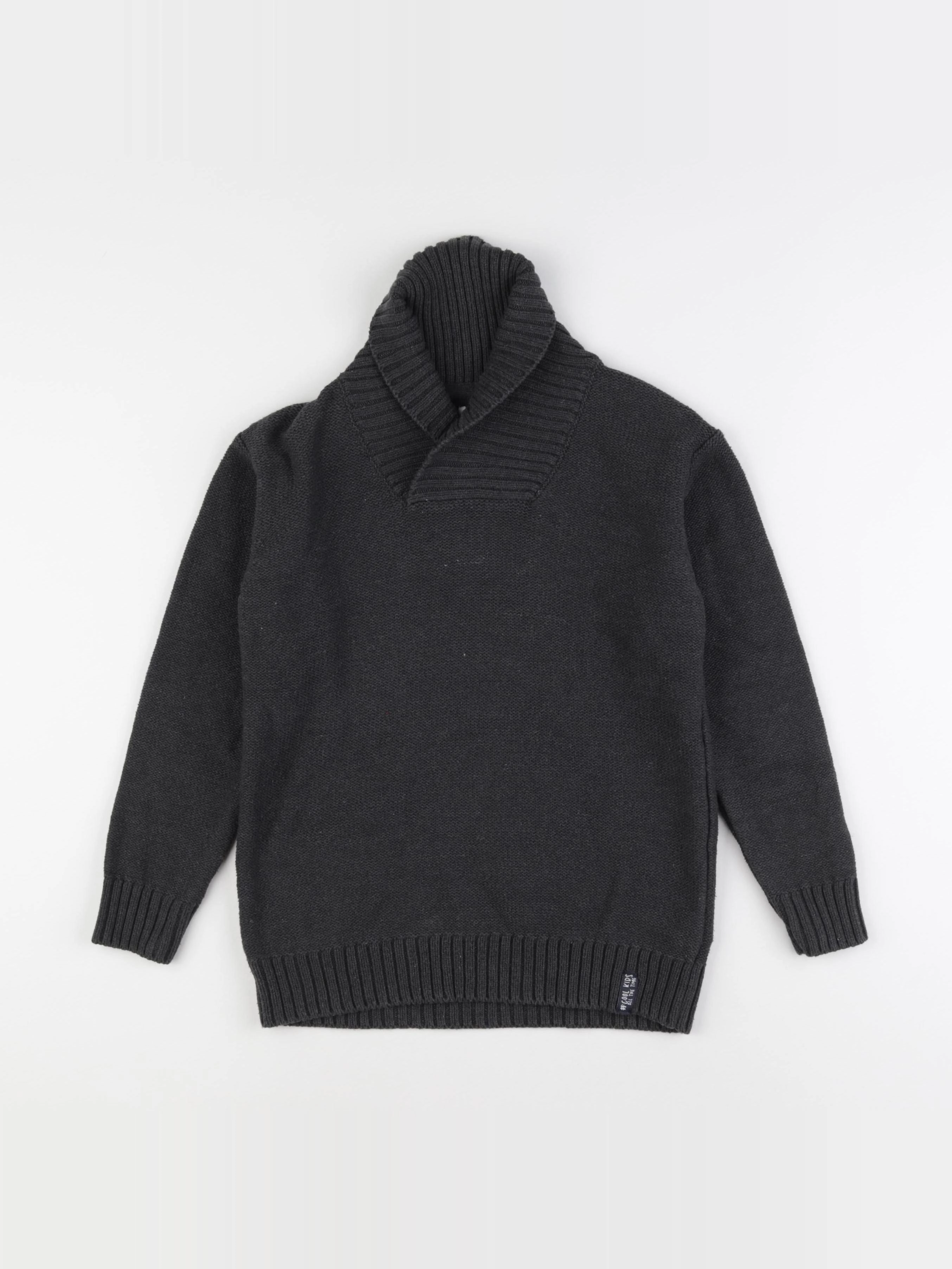 Vertbaudet - pull gris - 10 ans
