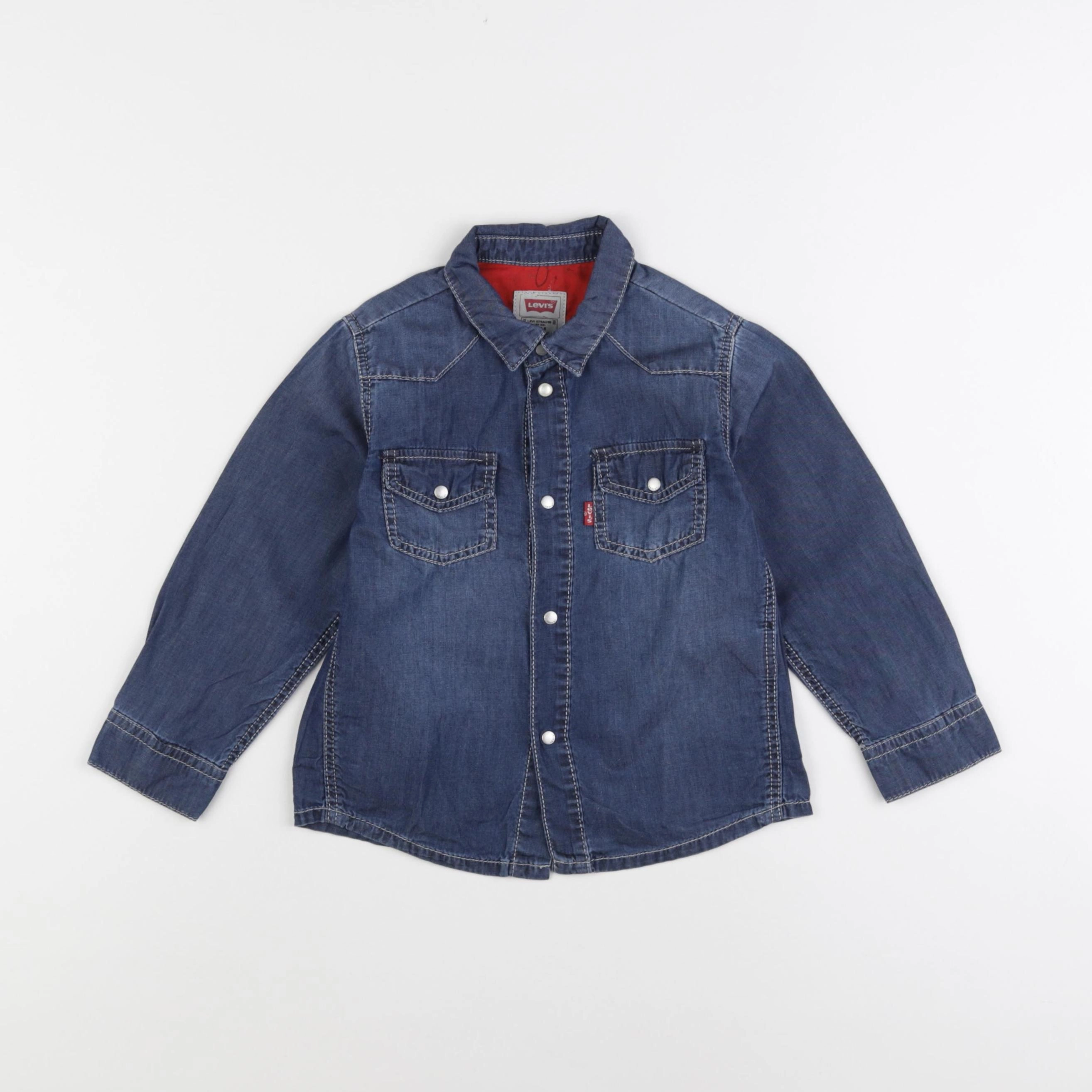 Levi's - chemise bleu - 36 mois