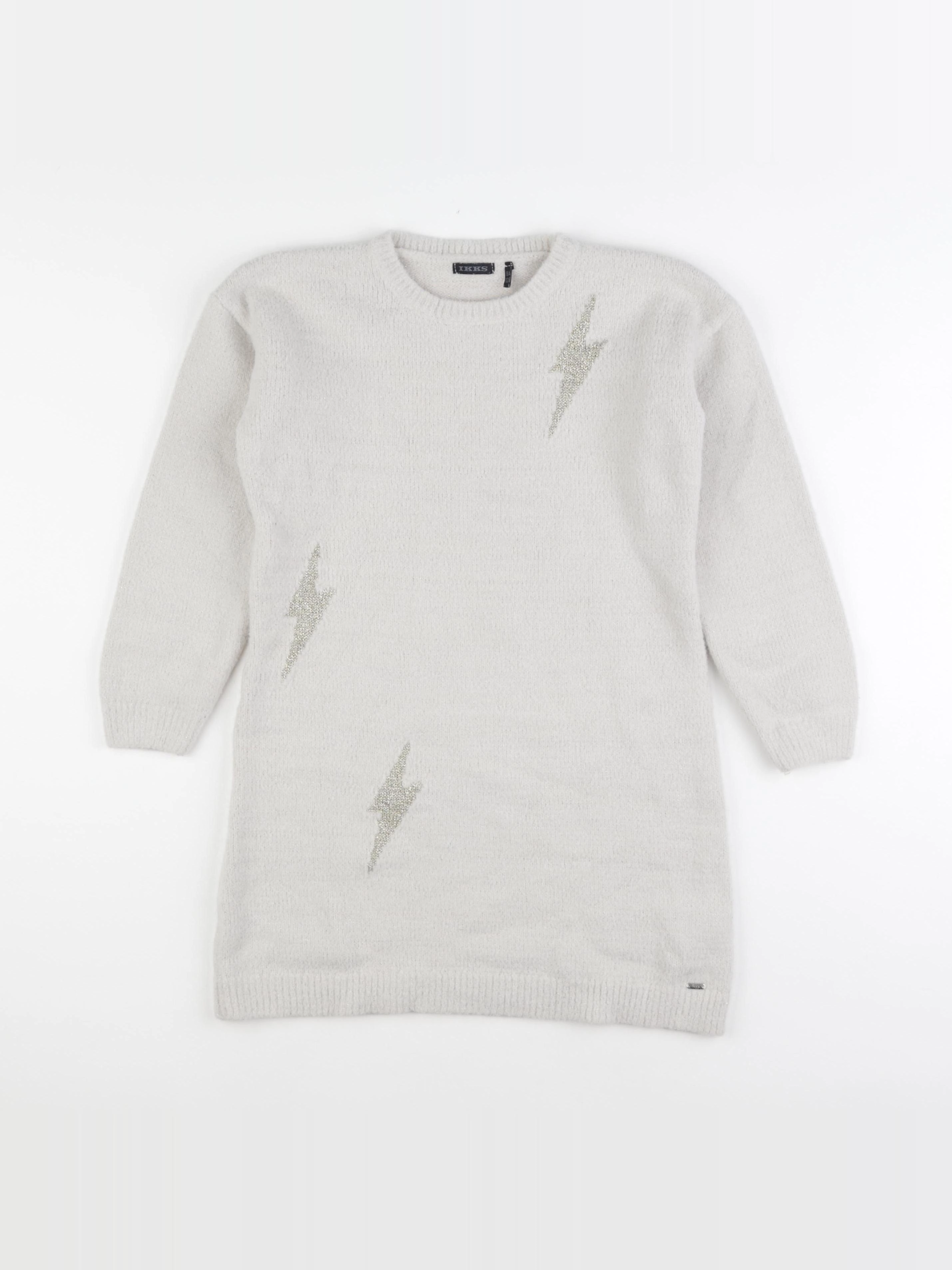 IKKS - robe beige, or - 8 ans