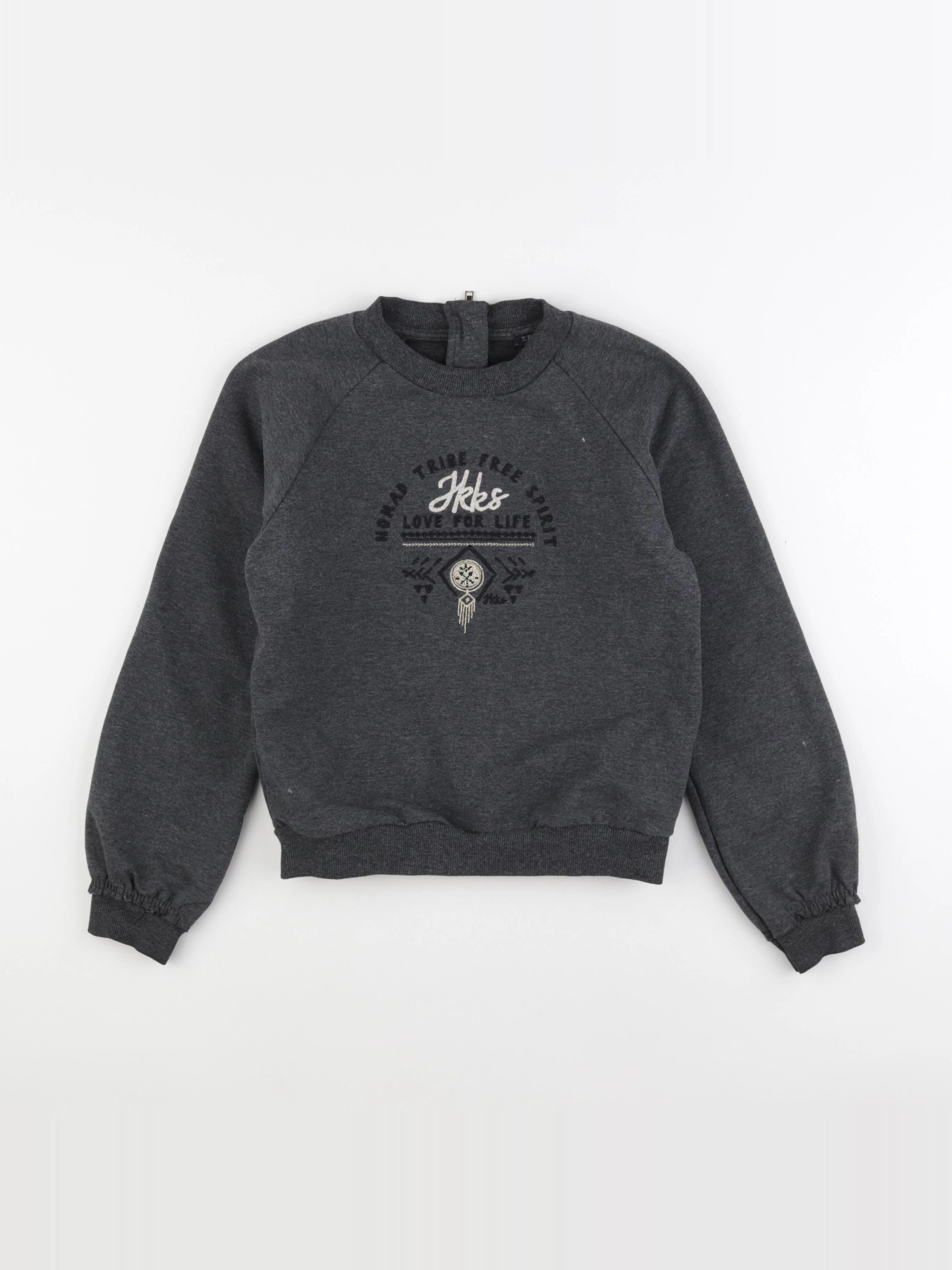 IKKS - sweat gris - 10 ans