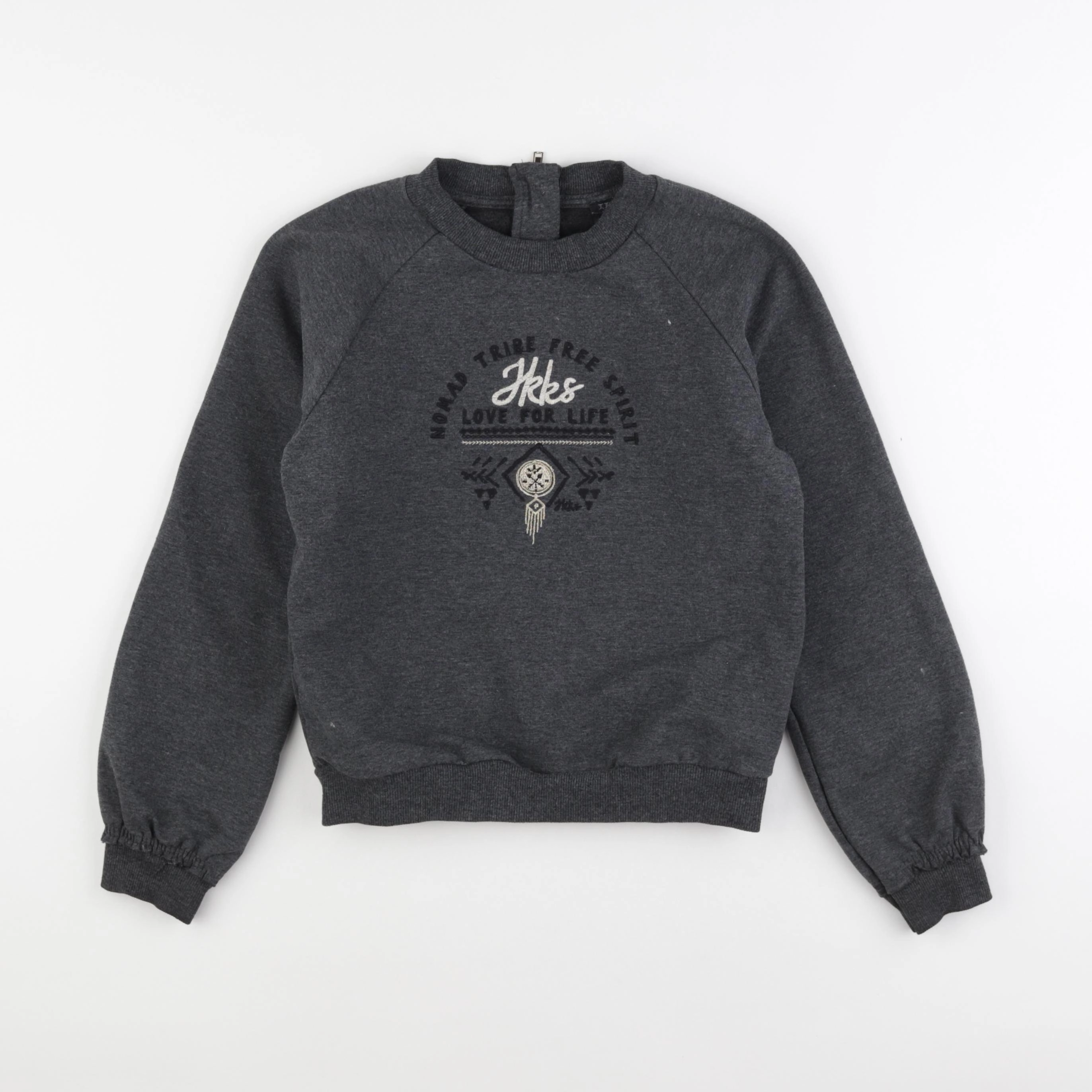 IKKS - sweat gris - 10 ans