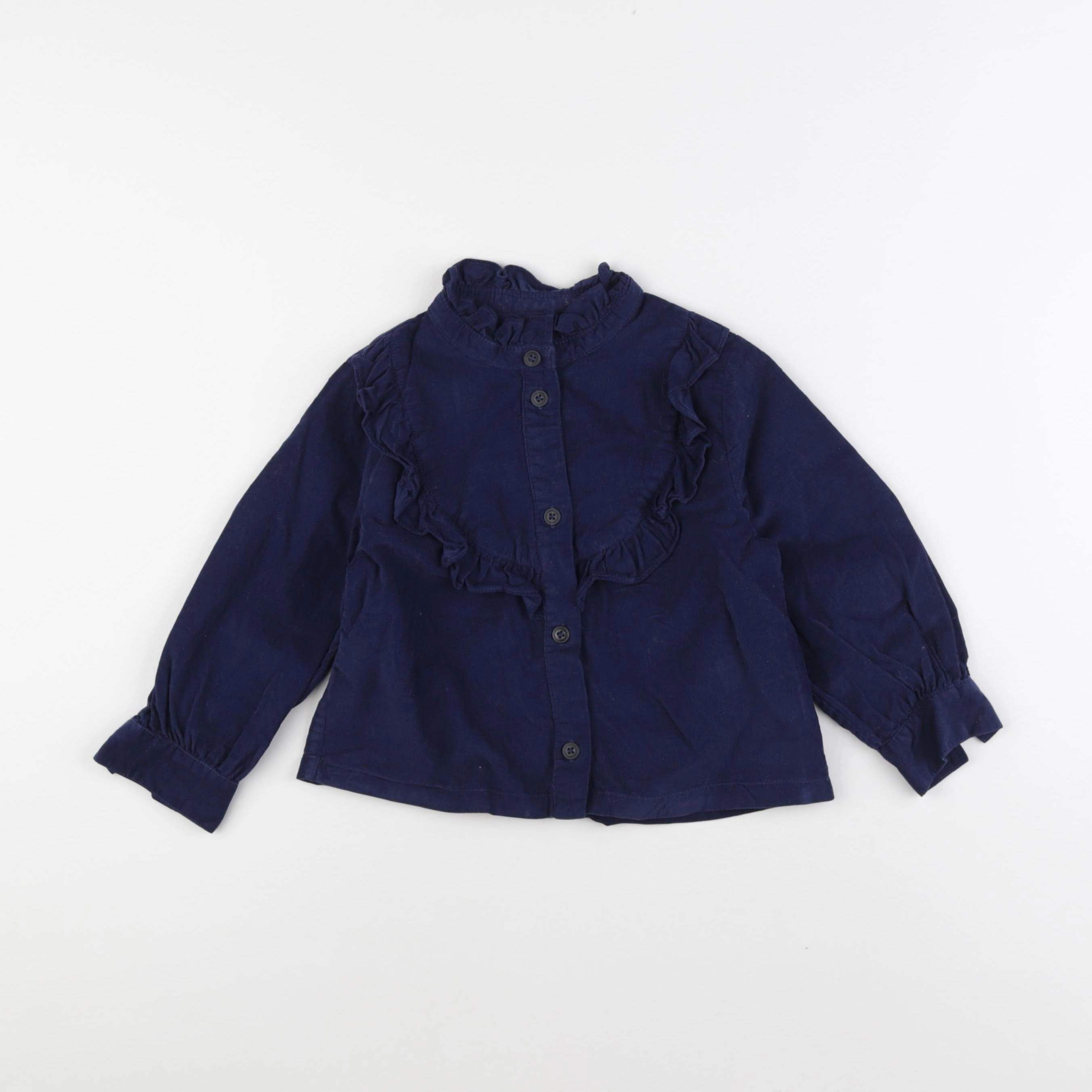 Petit Bateau - blouse bleu - 4 ans